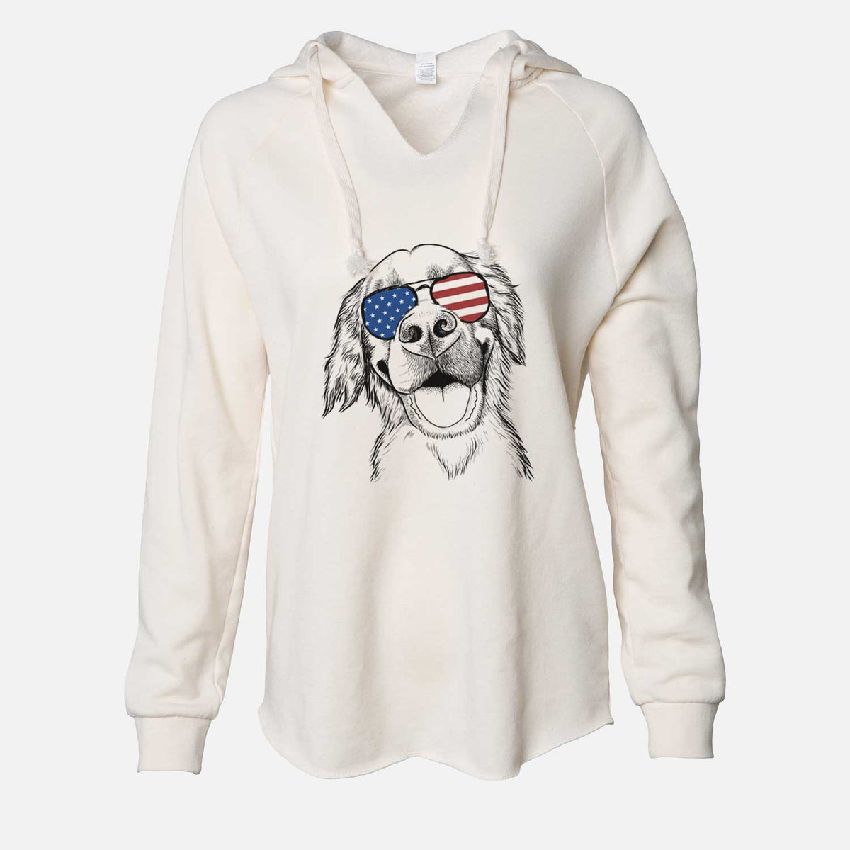 USA Jordy the Golden Retriever - Cali Wave Hooded Sweatshirt