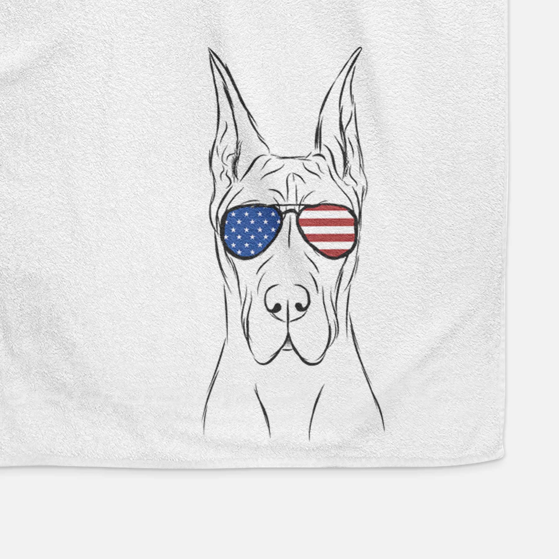 Jude the Great Dane Decorative Hand Towel