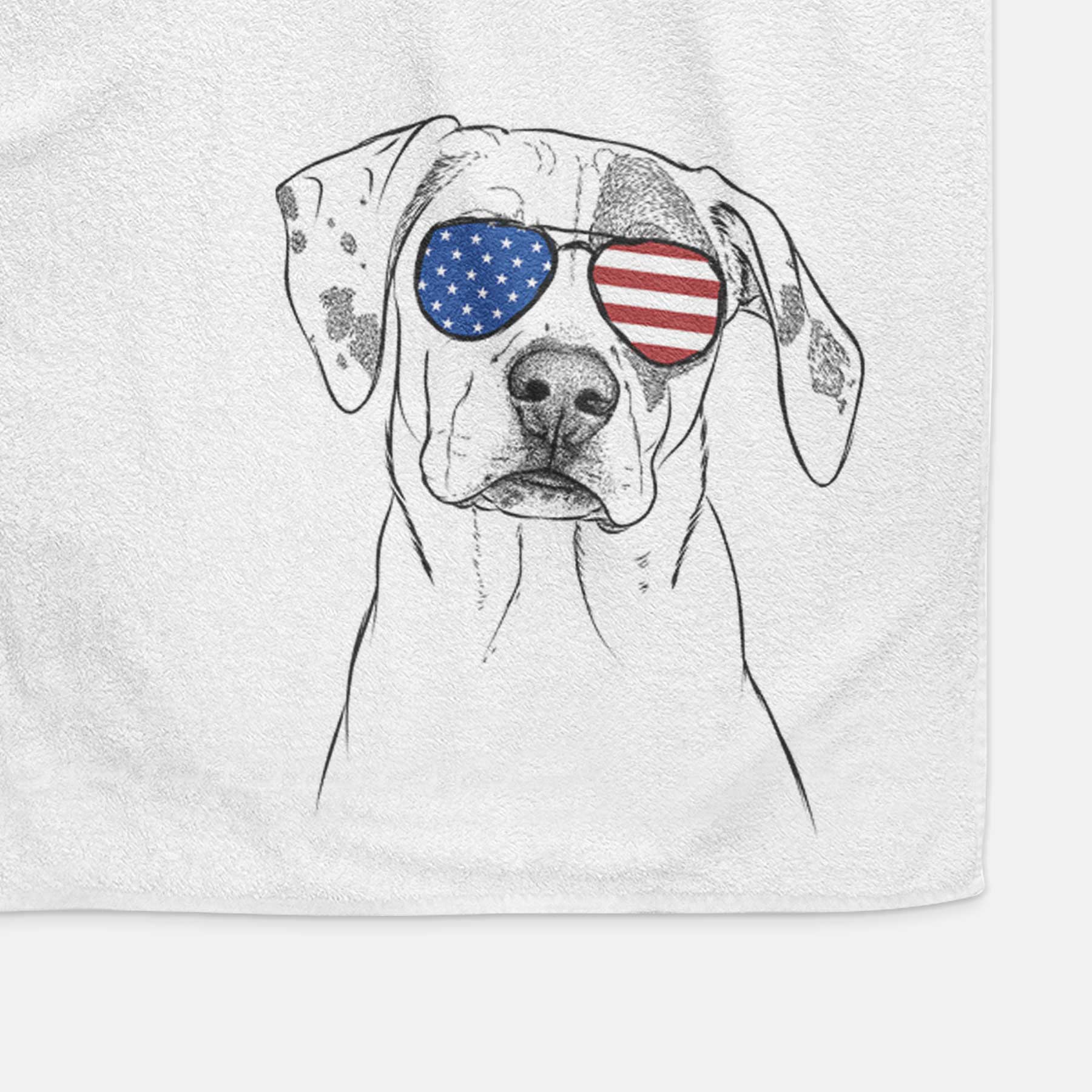 Julio the Dogo Argentino Mix Decorative Hand Towel