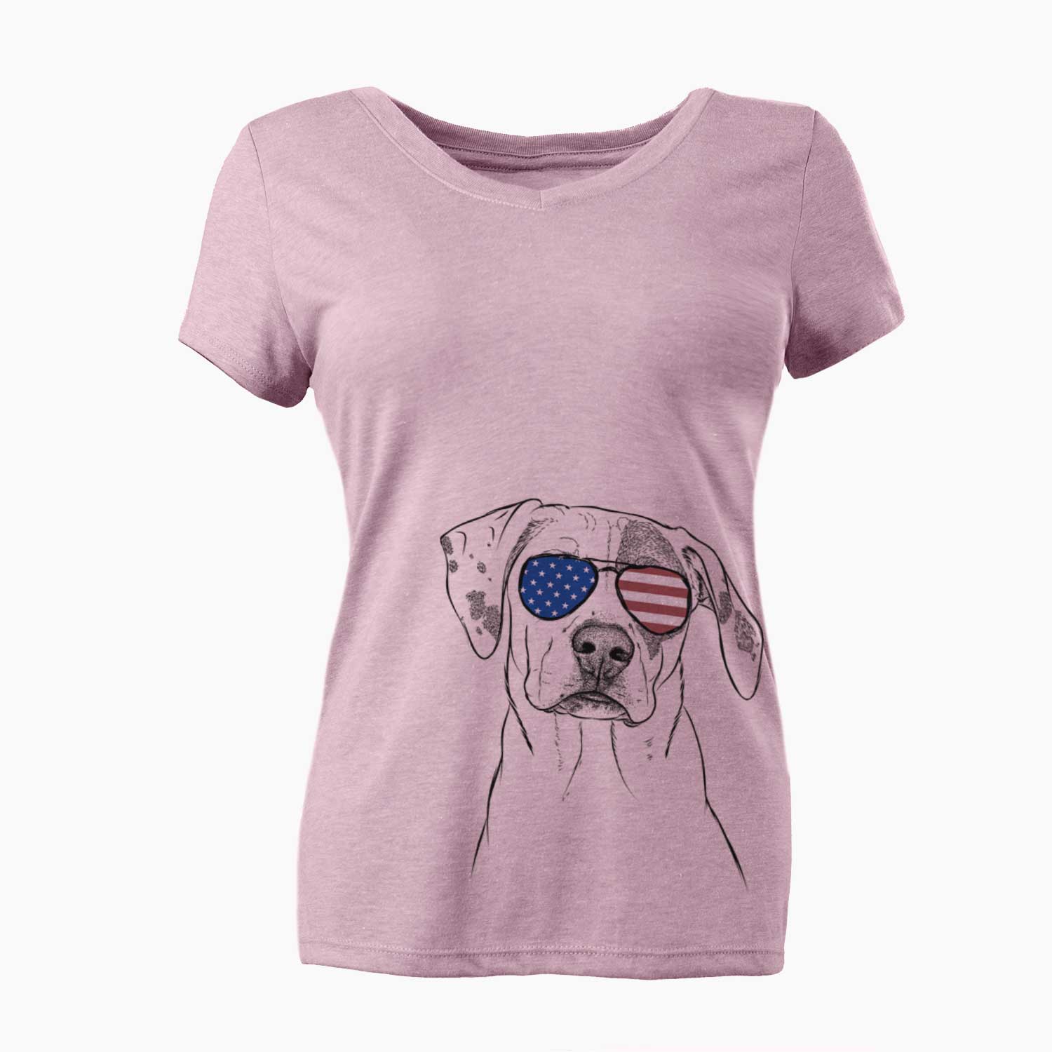 USA Julio the Dogo Argentino Mix - Women's Perfect V-neck Shirt