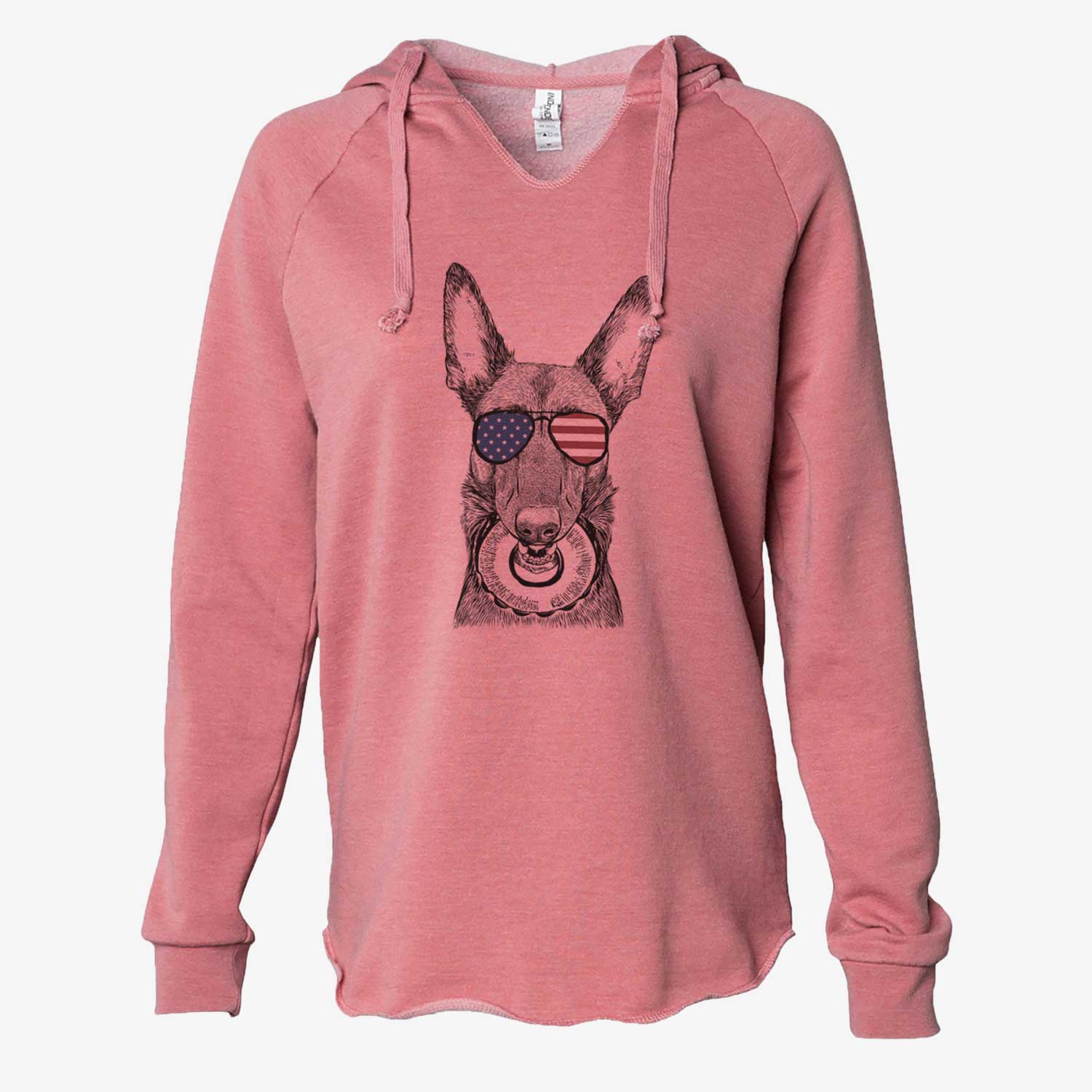 USA Juno the Belgian Malinois - Cali Wave Hooded Sweatshirt
