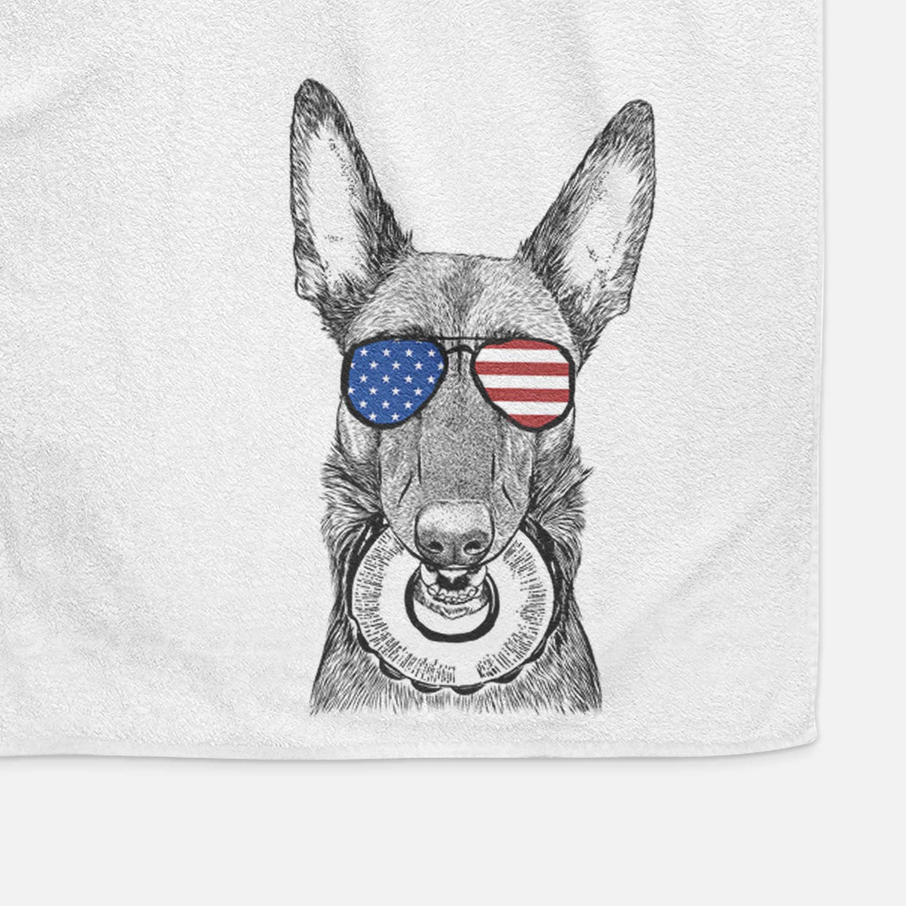 Juno the Belgian Malinois Decorative Hand Towel