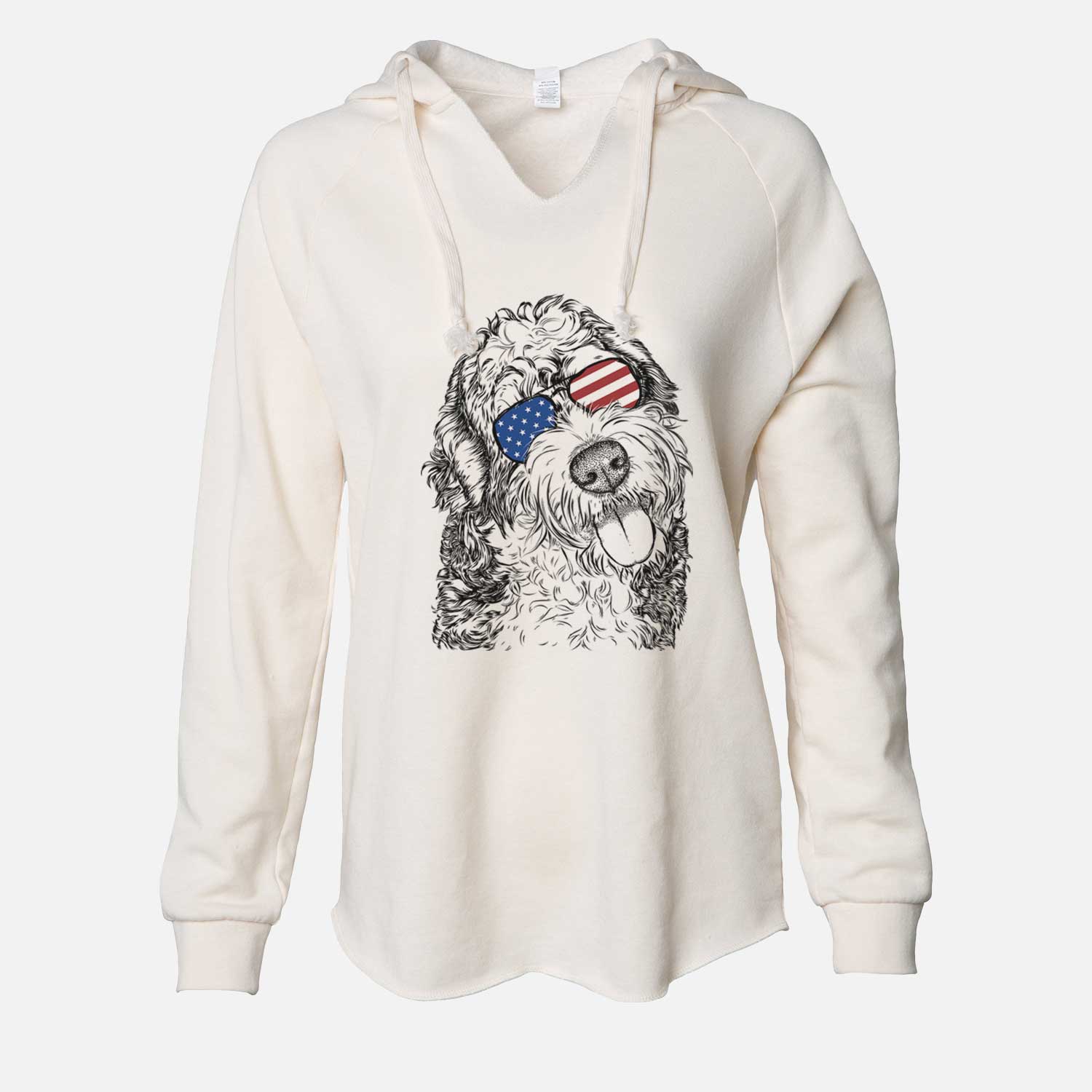 USA Kaci the Bernedoodle - Cali Wave Hooded Sweatshirt