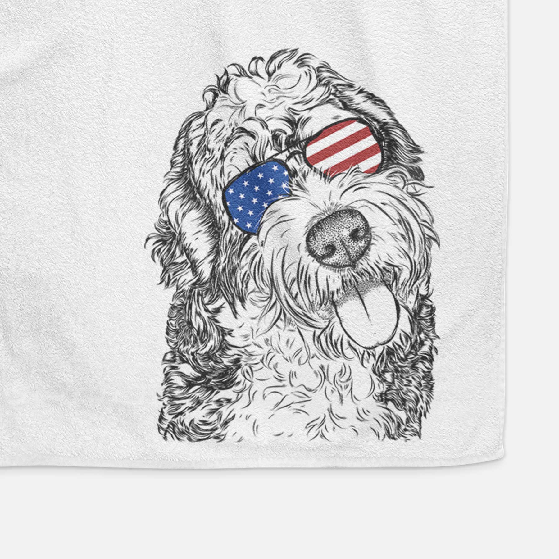 Kaci the Bernedoodle Decorative Hand Towel