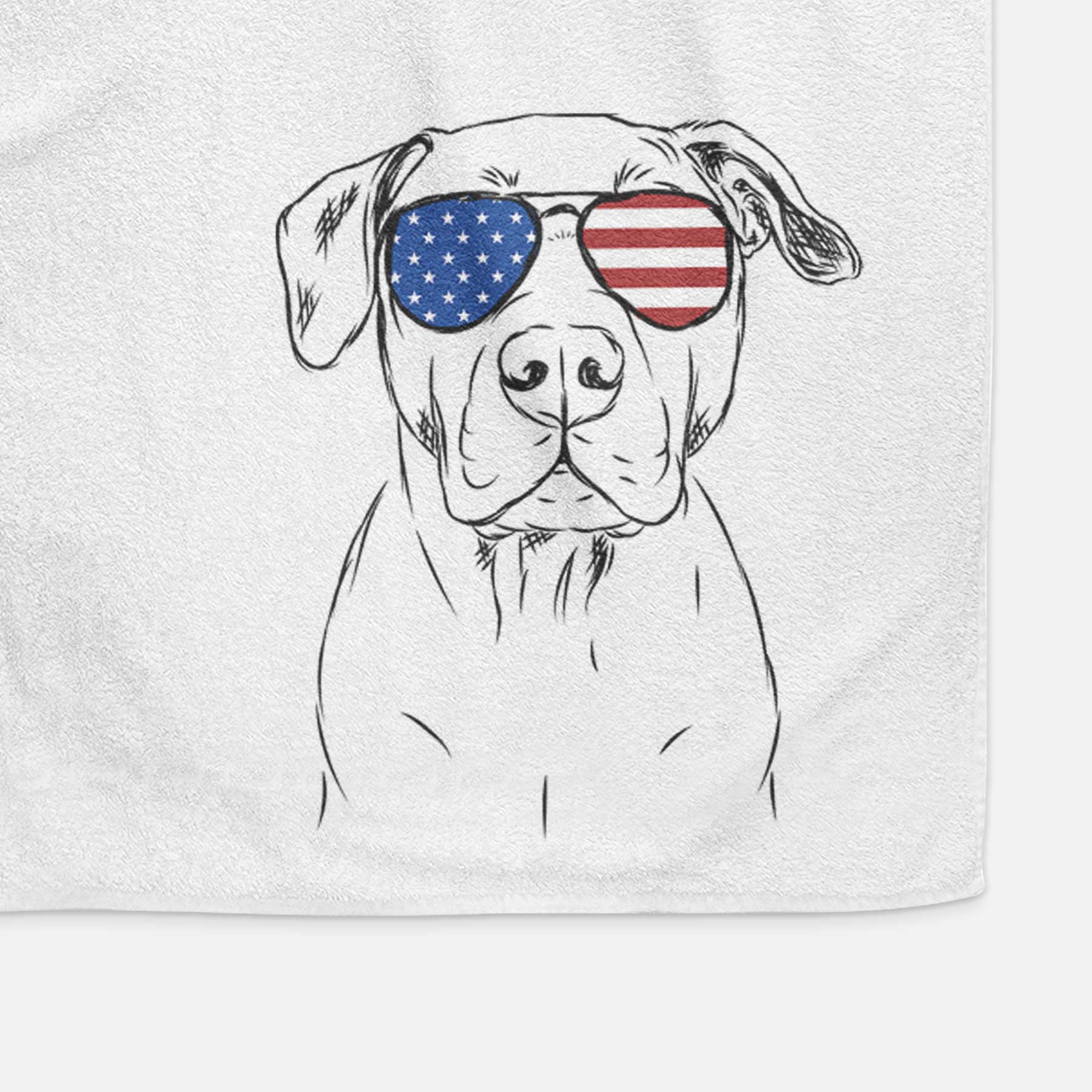 Kadin the Pitbull Decorative Hand Towel