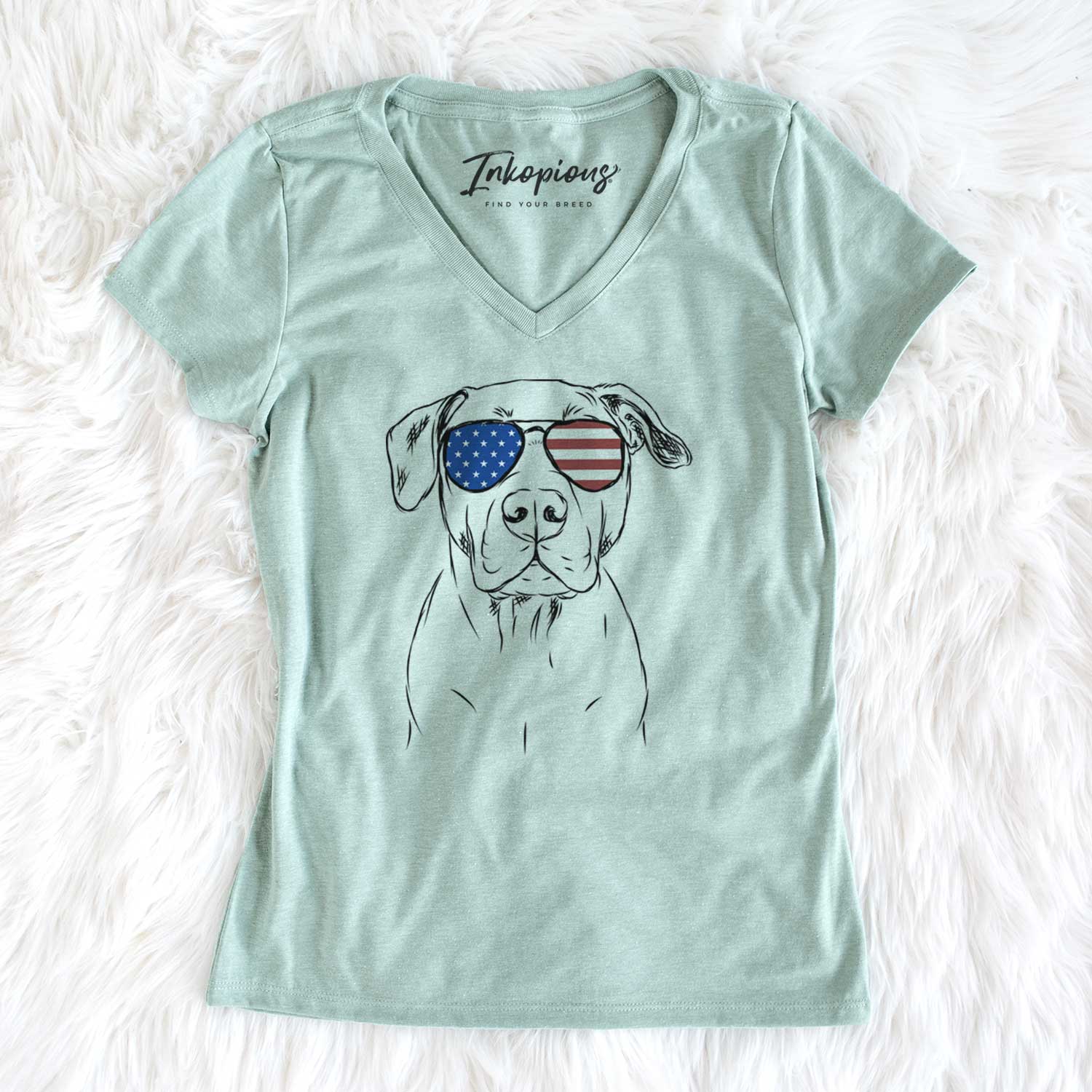 USA Kadin the Pitbull - Women's Perfect V-neck Shirt