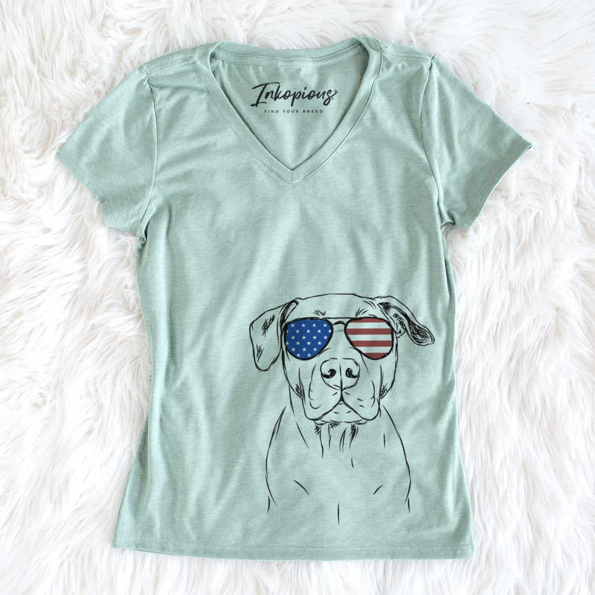 USA Kadin the Pitbull - Women's Perfect V-neck Shirt