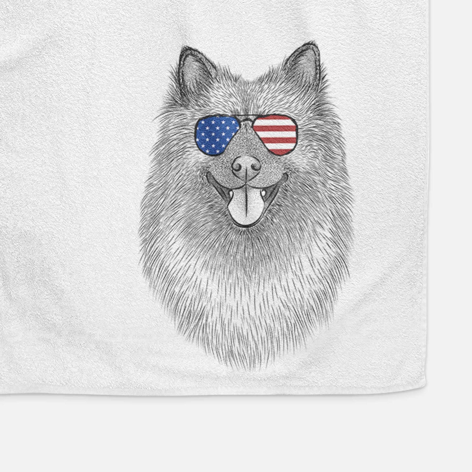 Kai the Keeshond Decorative Hand Towel