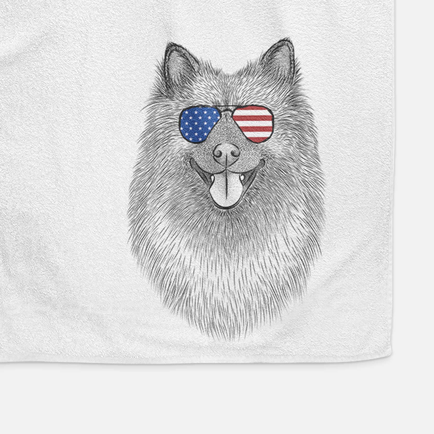 Kai the Keeshond Decorative Hand Towel