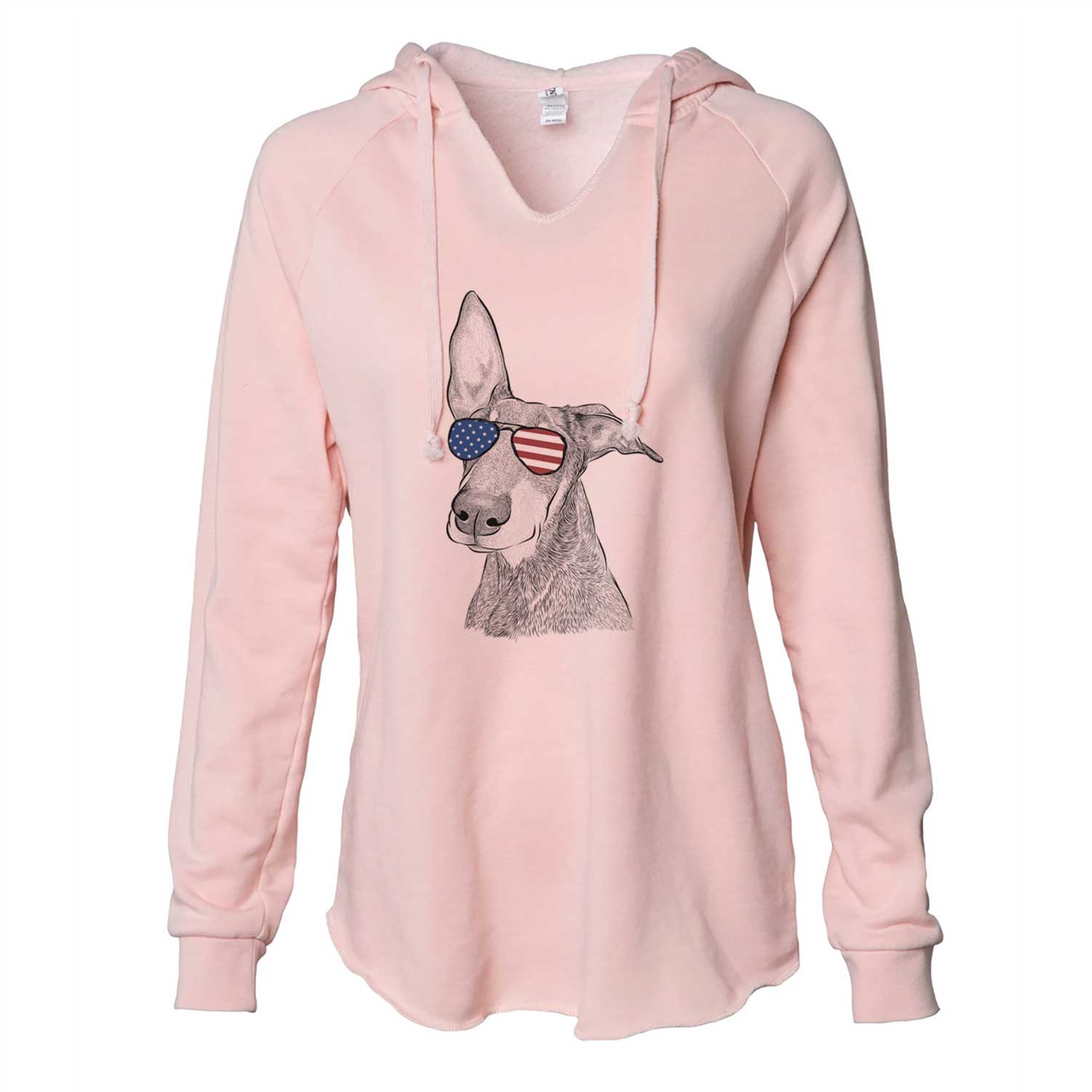 USA Kain the Doberman Pinscher - Cali Wave Hooded Sweatshirt