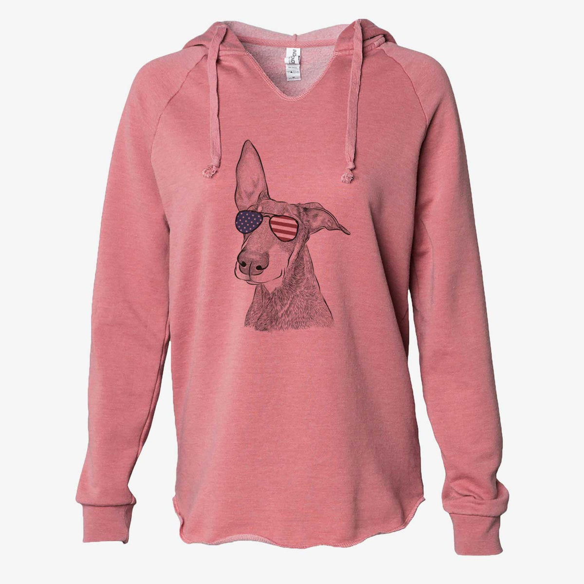 USA Kain the Doberman Pinscher - Cali Wave Hooded Sweatshirt