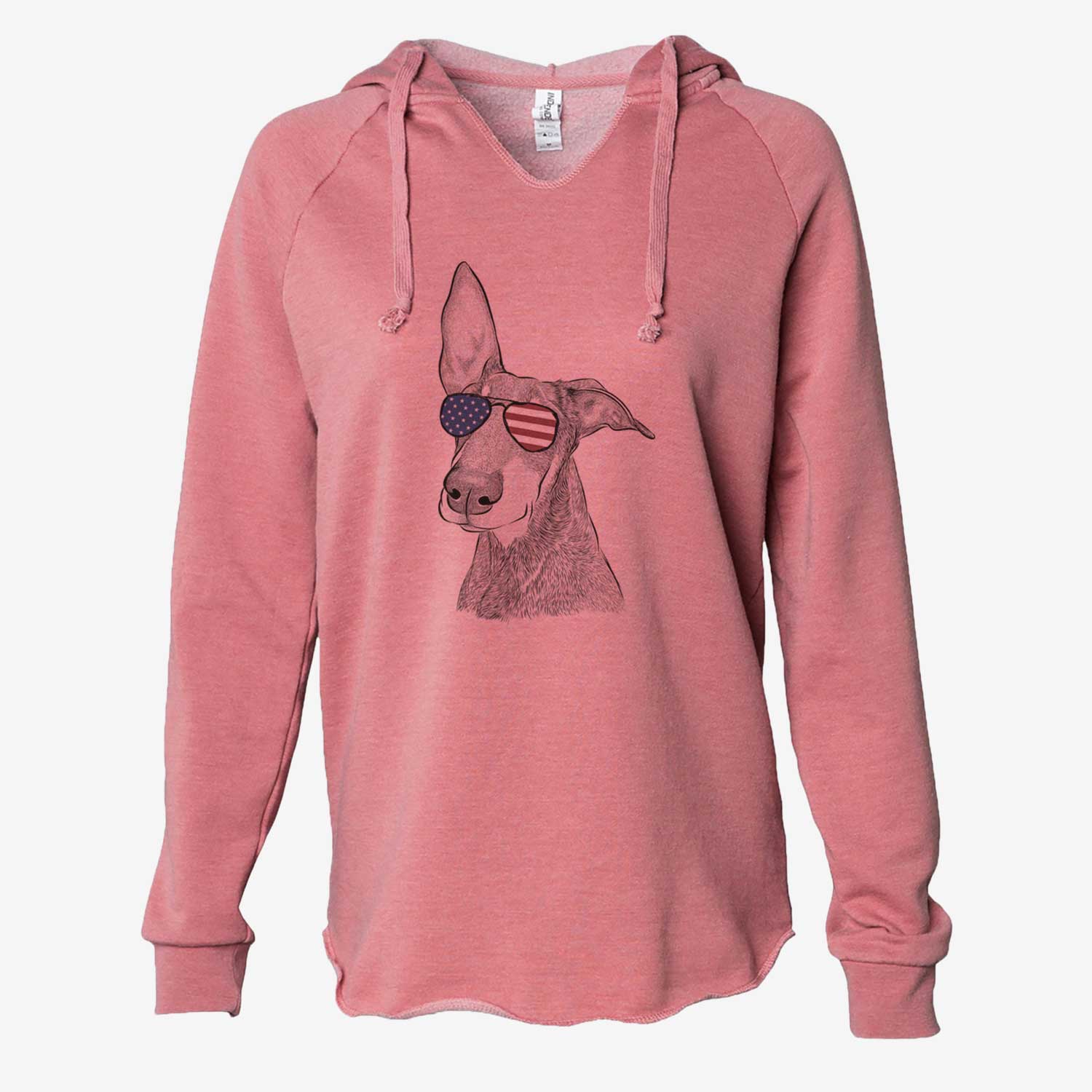 USA Kain the Doberman Pinscher - Cali Wave Hooded Sweatshirt