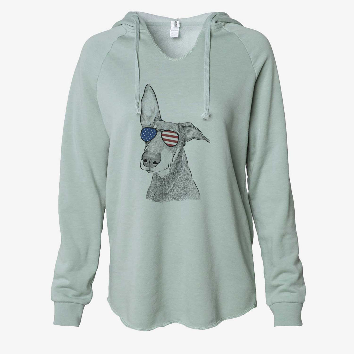 USA Kain the Doberman Pinscher - Cali Wave Hooded Sweatshirt