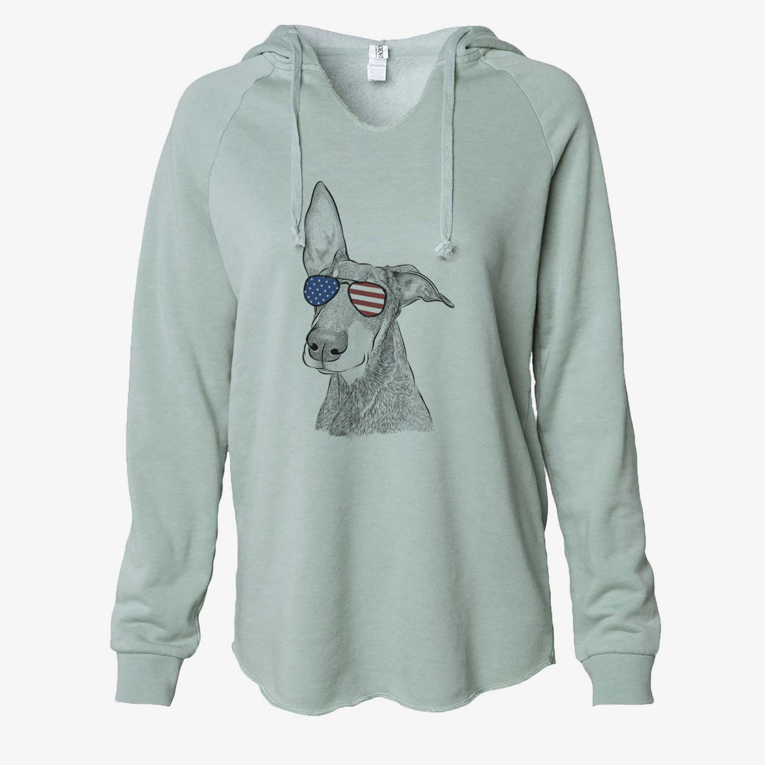 USA Kain the Doberman Pinscher - Cali Wave Hooded Sweatshirt