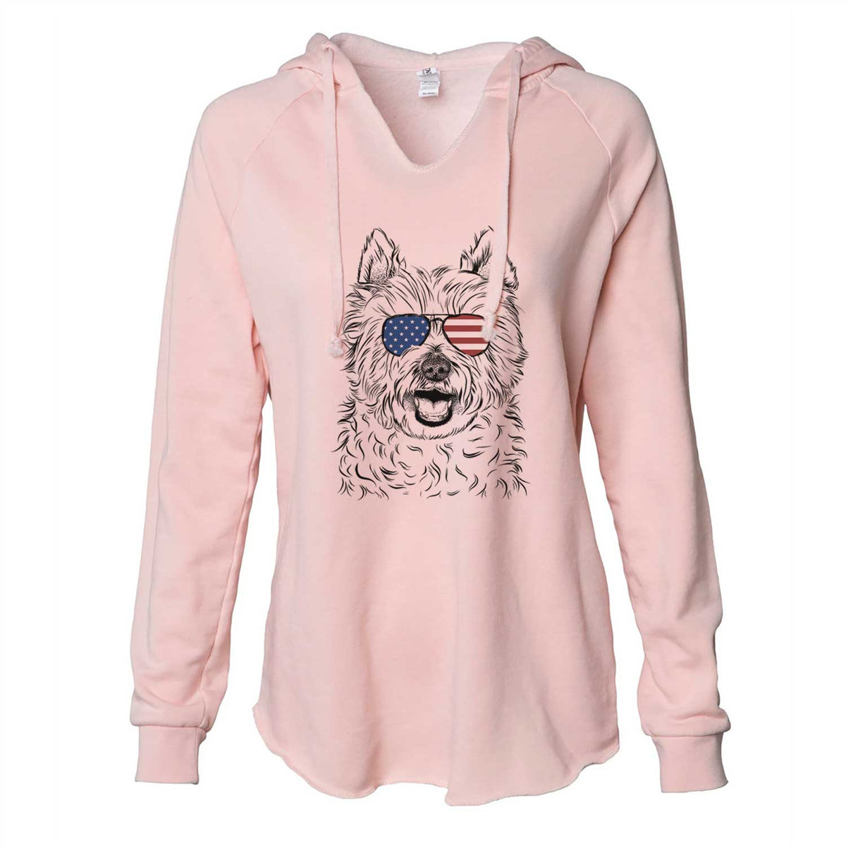 USA Kami the West Highland Terrier - Cali Wave Hooded Sweatshirt