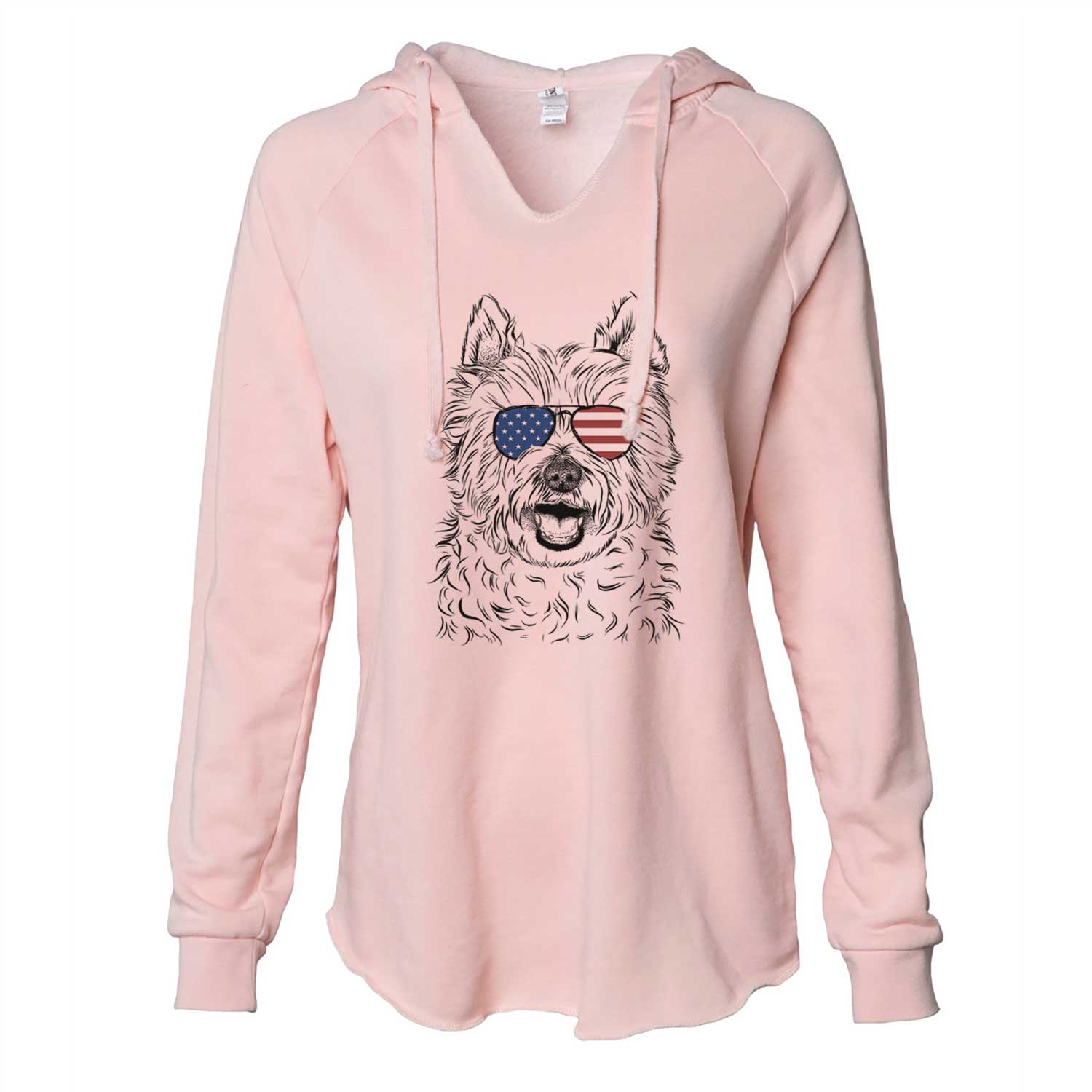 USA Kami the West Highland Terrier - Cali Wave Hooded Sweatshirt