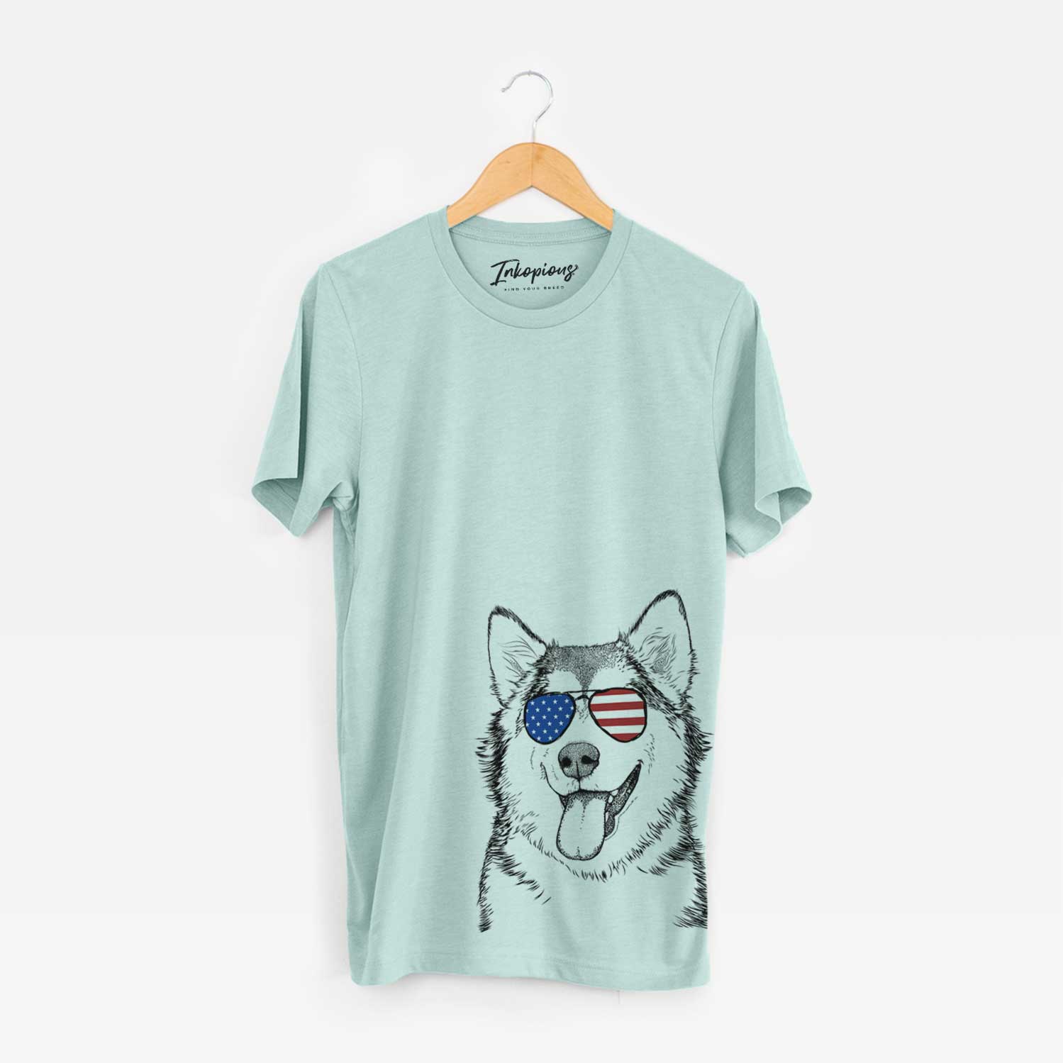USA Kaskae the Alaskan Malamute - Unisex Crewneck