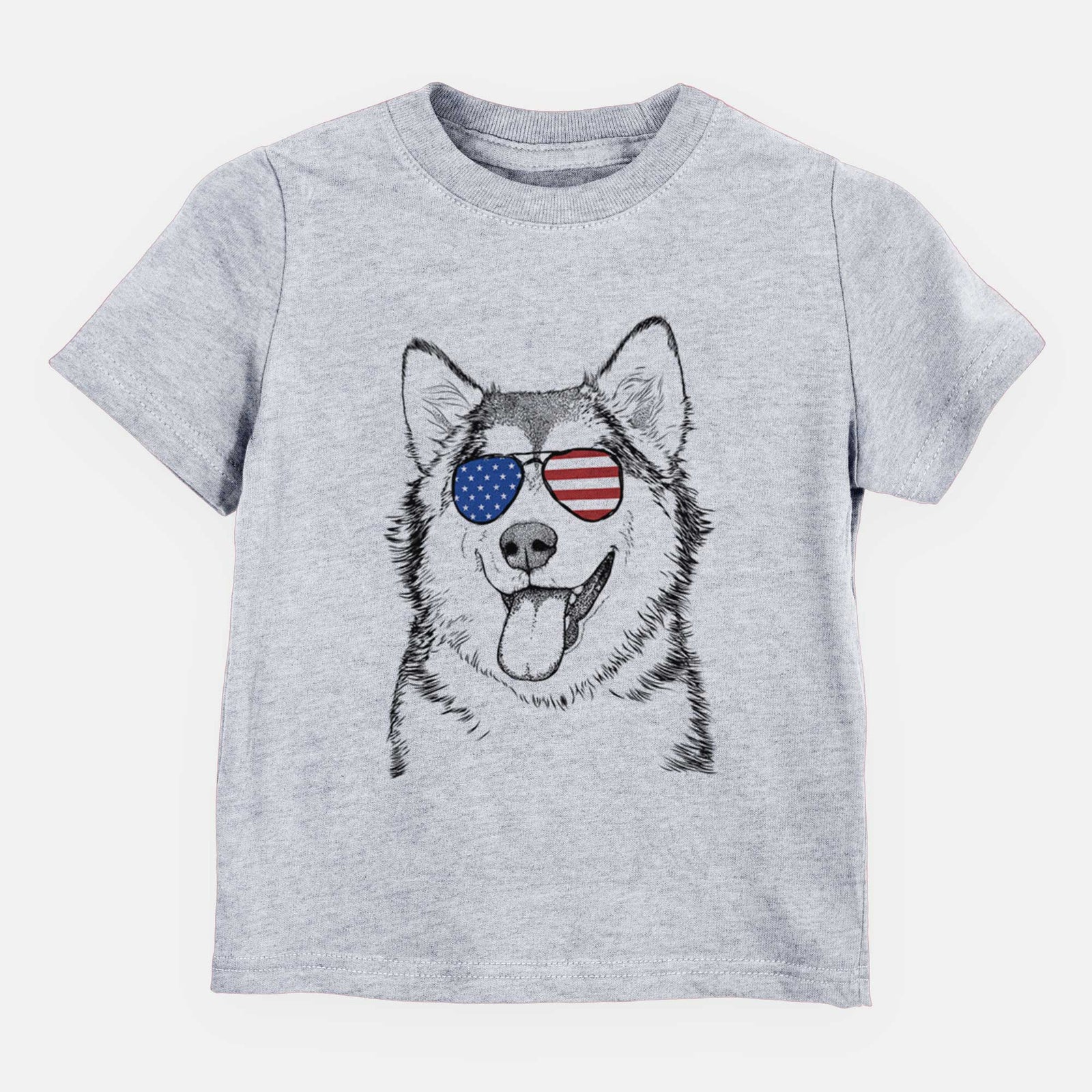 USA Kaskae the Alaskan Malamute - Kids/Youth/Toddler Shirt