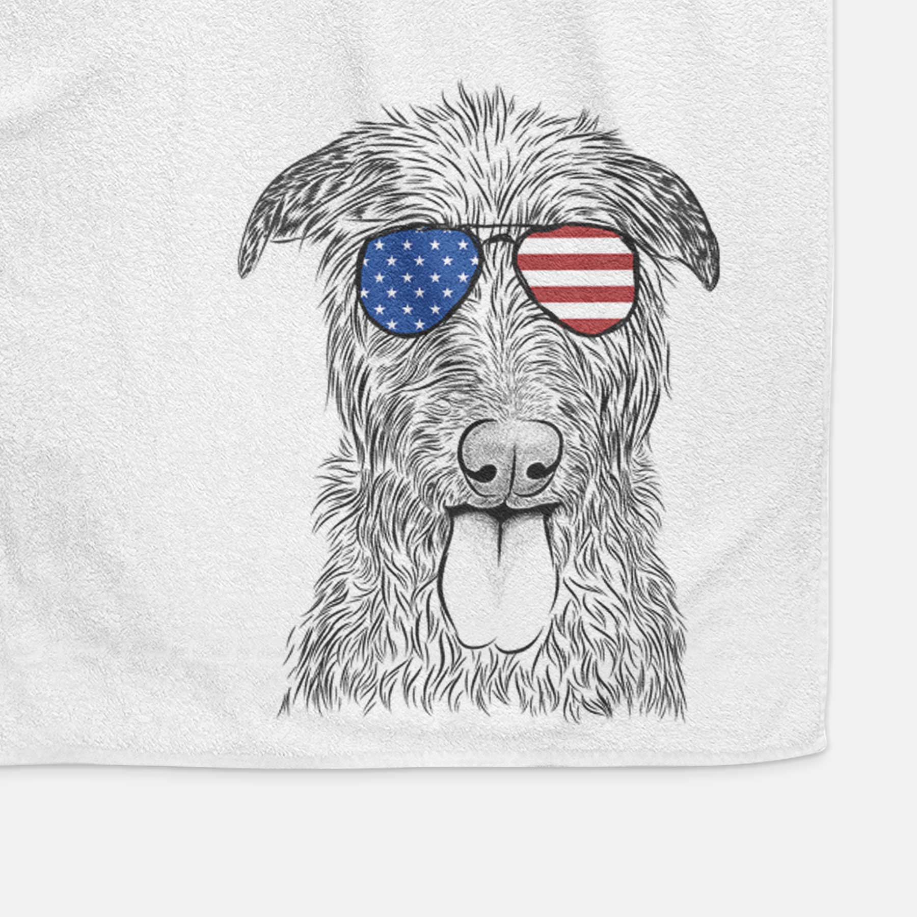 Keeva the Irish Wolfhound Decorative Hand Towel