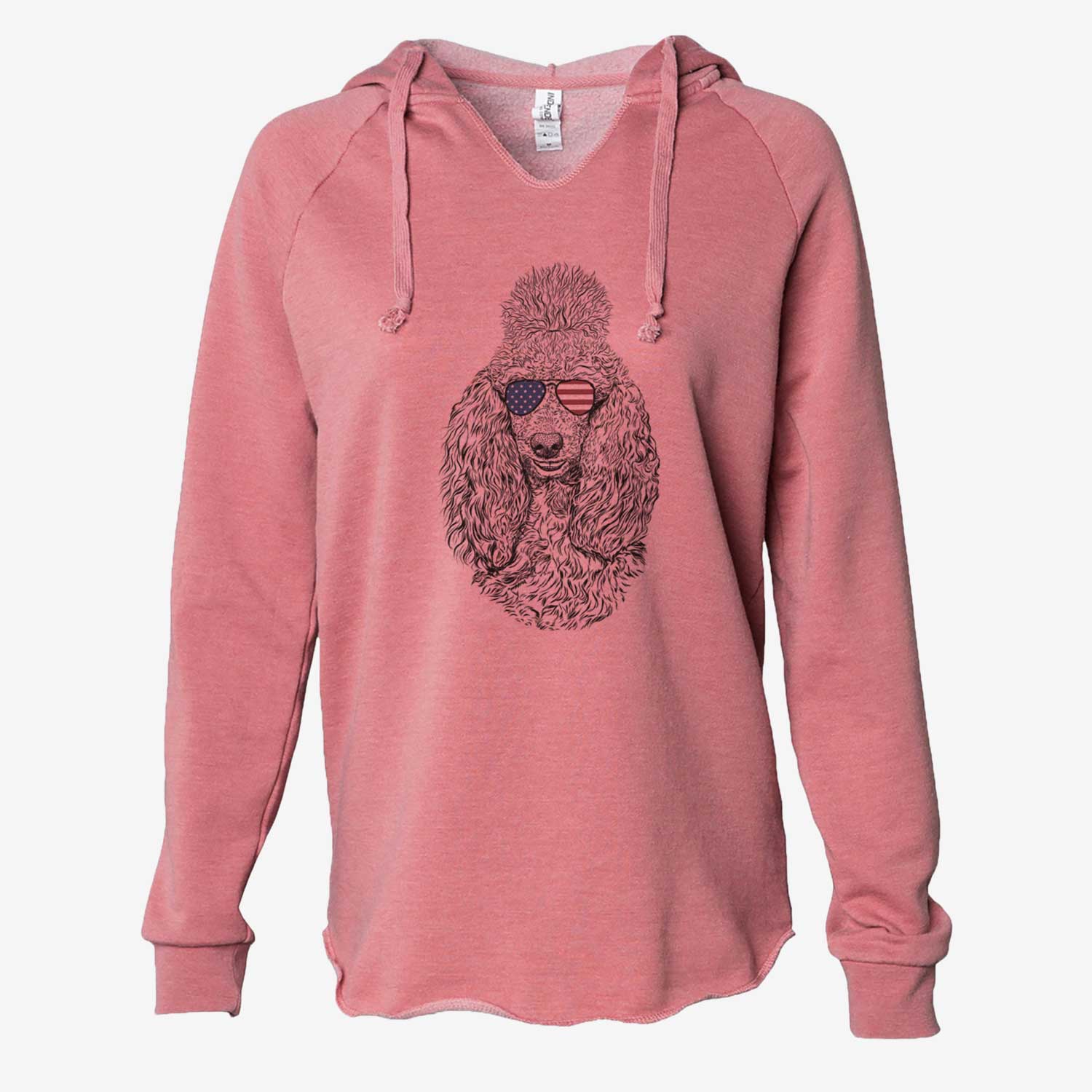 USA Kenna the Standard Poodle - Cali Wave Hooded Sweatshirt