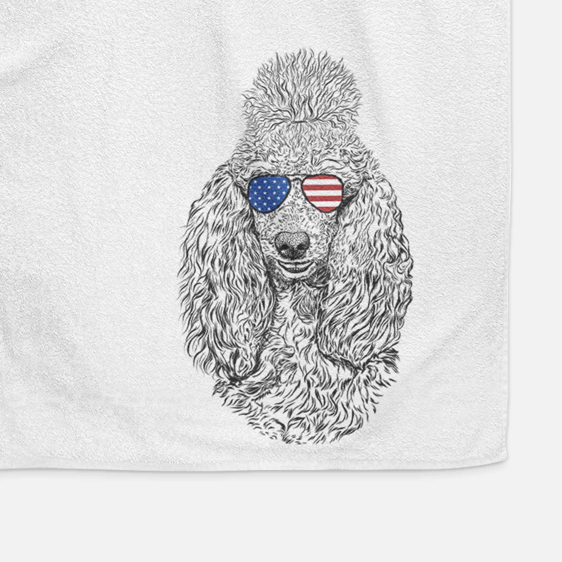 Kenna the Standard Poodle Decorative Hand Towel