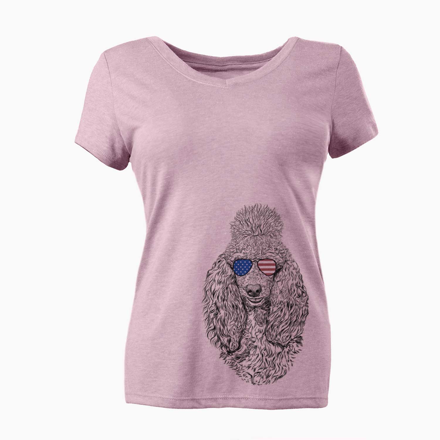 USA Kenna the Standard Poodle - Women's Perfect V-neck Shirt