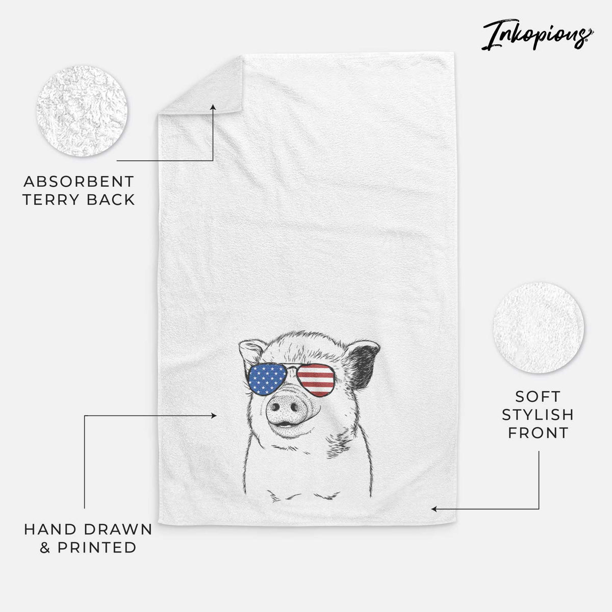 Kevin the Spotted Pig Decorative Hand Towel