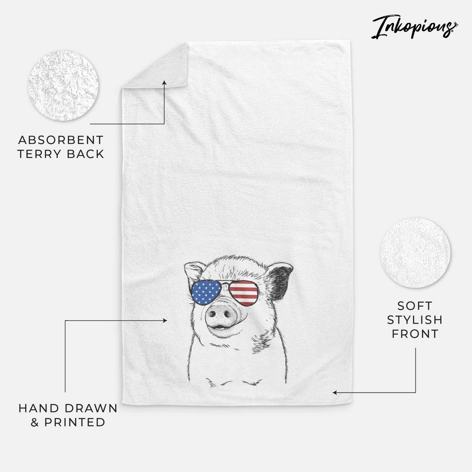 Kevin the Spotted Pig Decorative Hand Towel