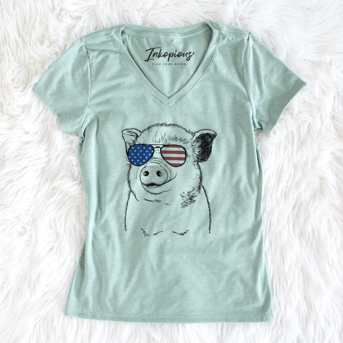 USA Kevin the Spotted Pig - Women's Perfect V-neck Shirt