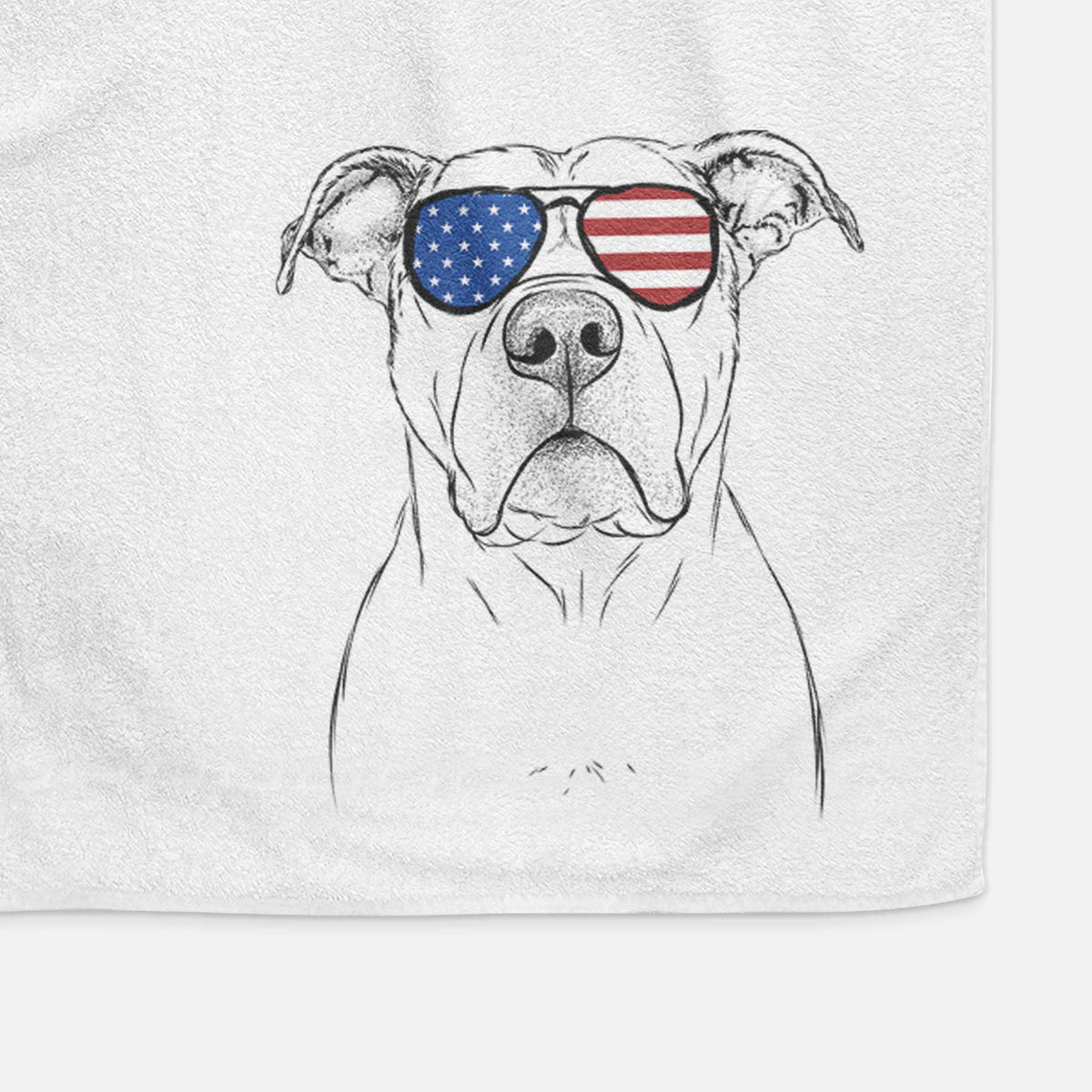 KiaOra the Pitbull Mix Decorative Hand Towel