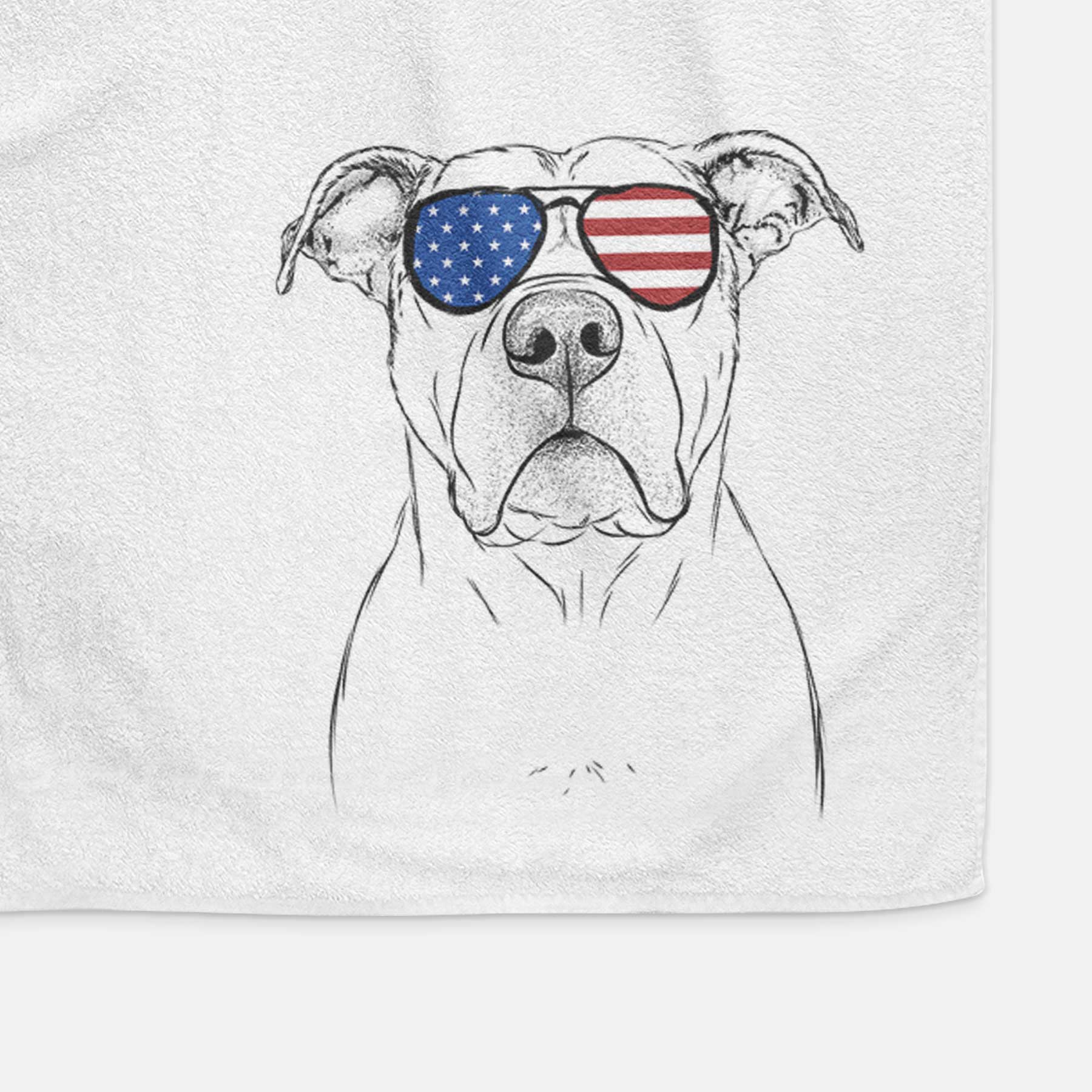 KiaOra the Pitbull Mix Decorative Hand Towel