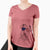 USA Kiara the Welsh Terrier - Women's Perfect V-neck Shirt