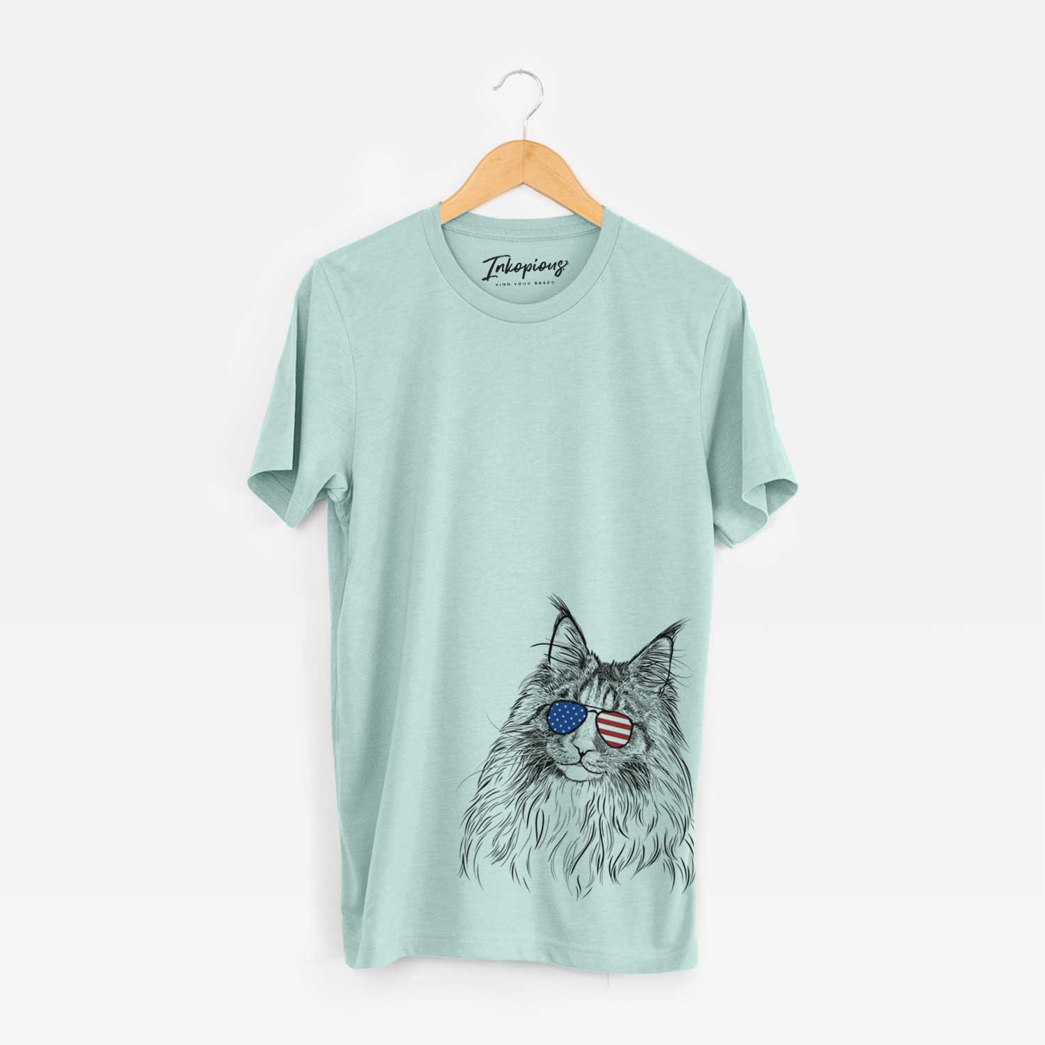 USA Kiki the Maine Coon Cat - Unisex Crewneck