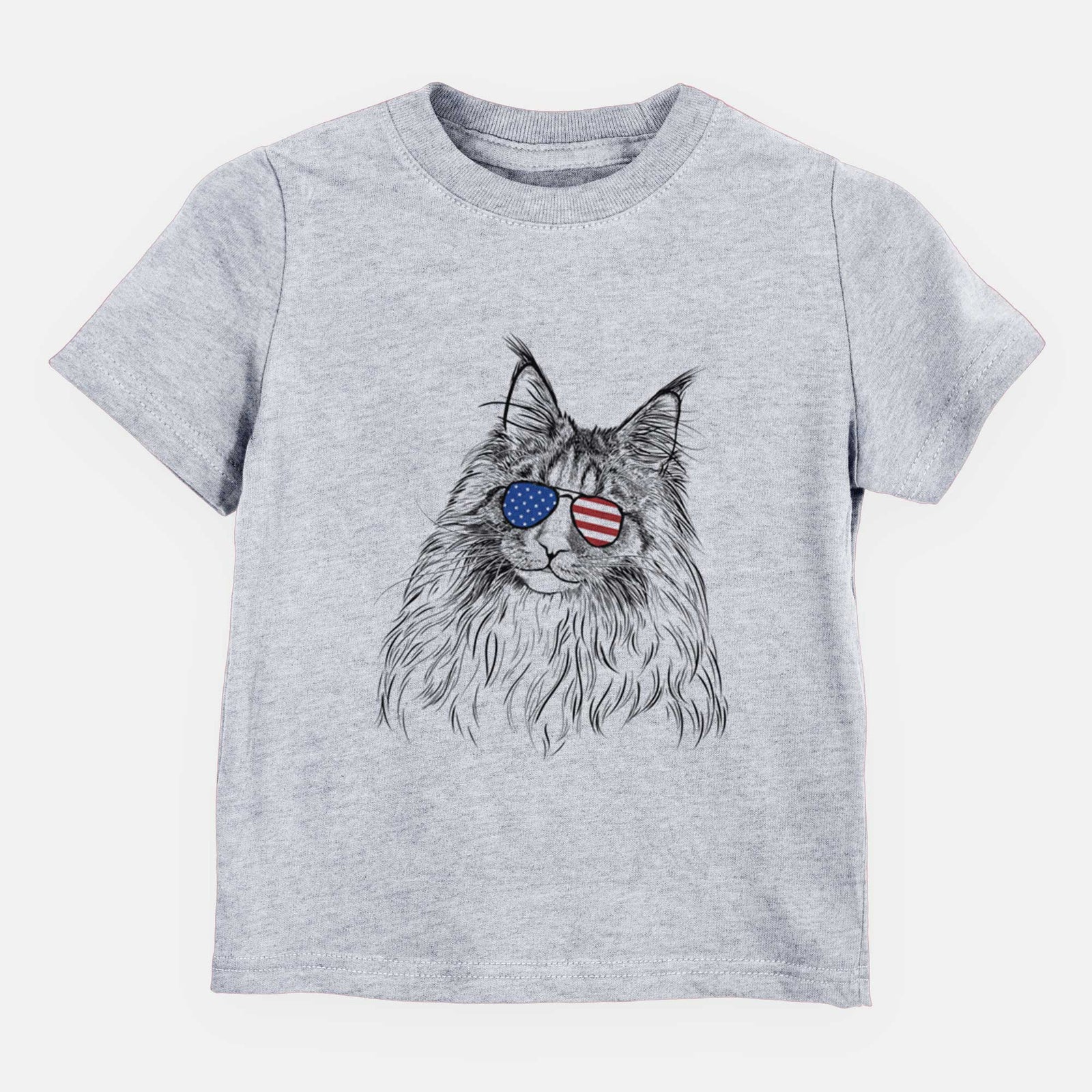 USA Kiki the Maine Coon Cat - Kids/Youth/Toddler Shirt