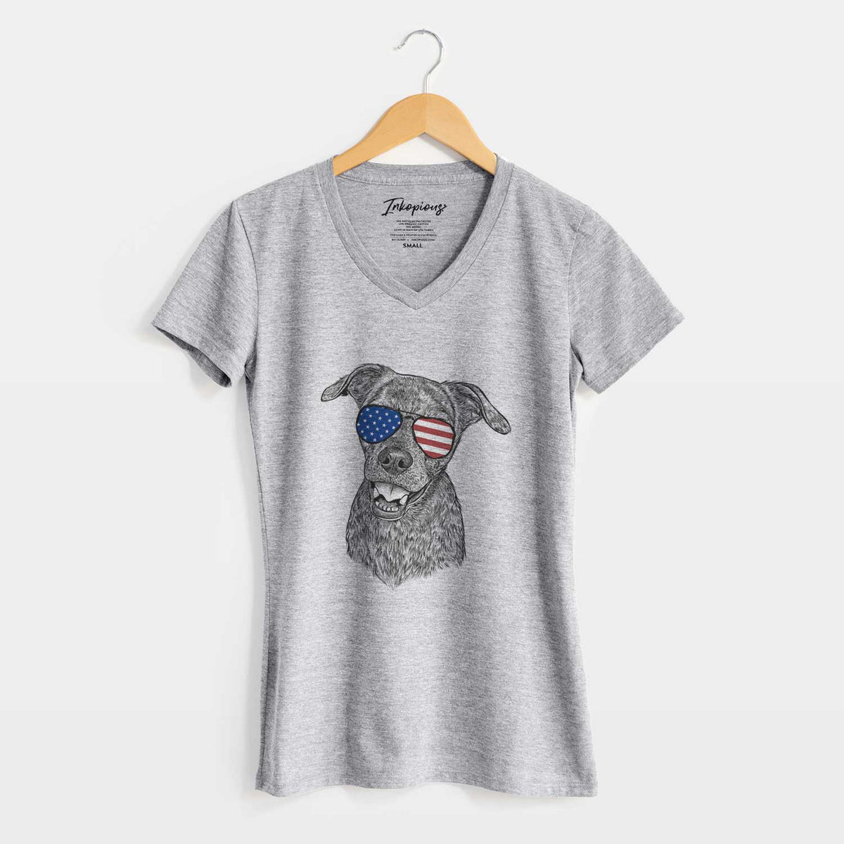 USA Kirby the Mountain Cur Mix - Women&#39;s Perfect V-neck Shirt