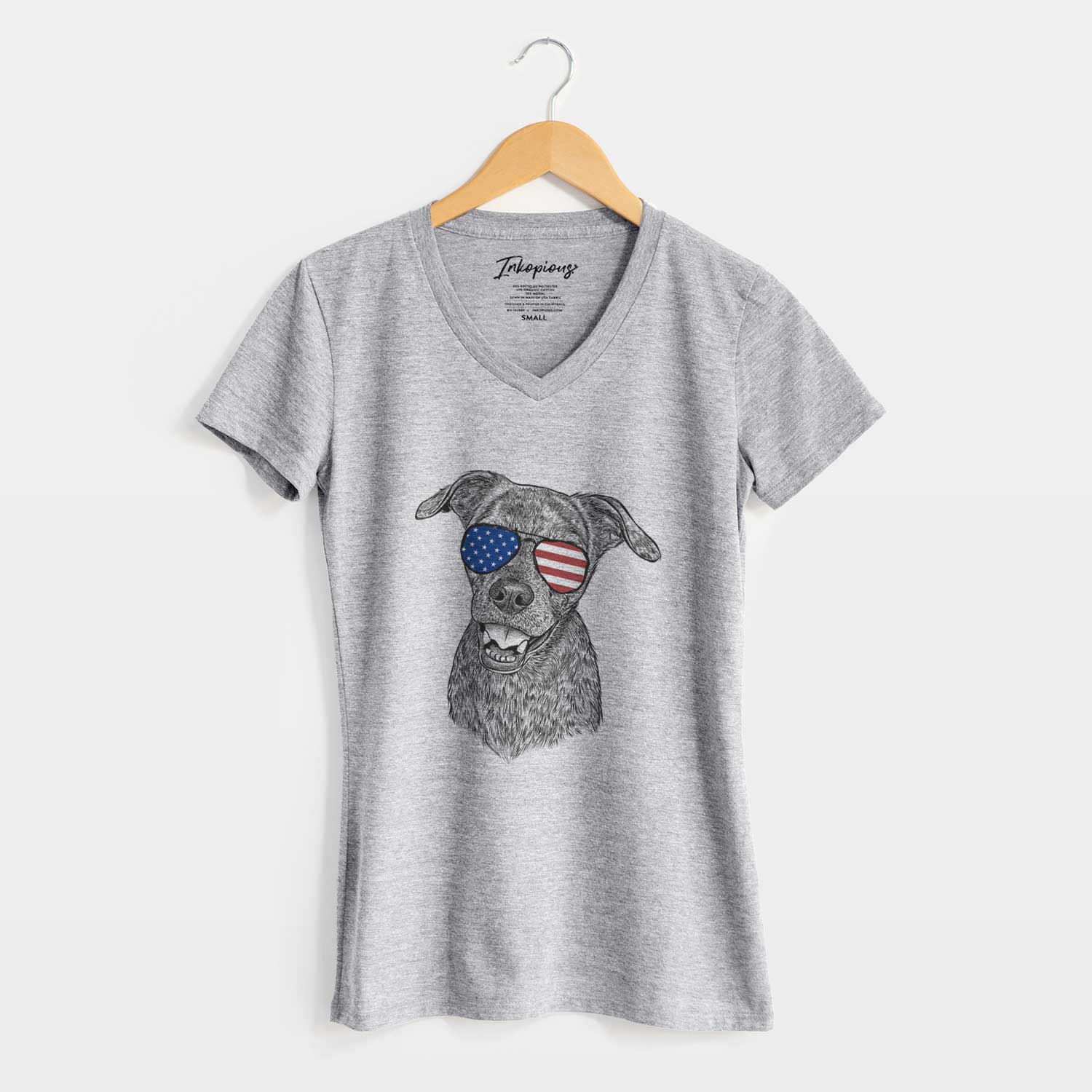 USA Kirby the Mountain Cur Mix - Women's Perfect V-neck Shirt