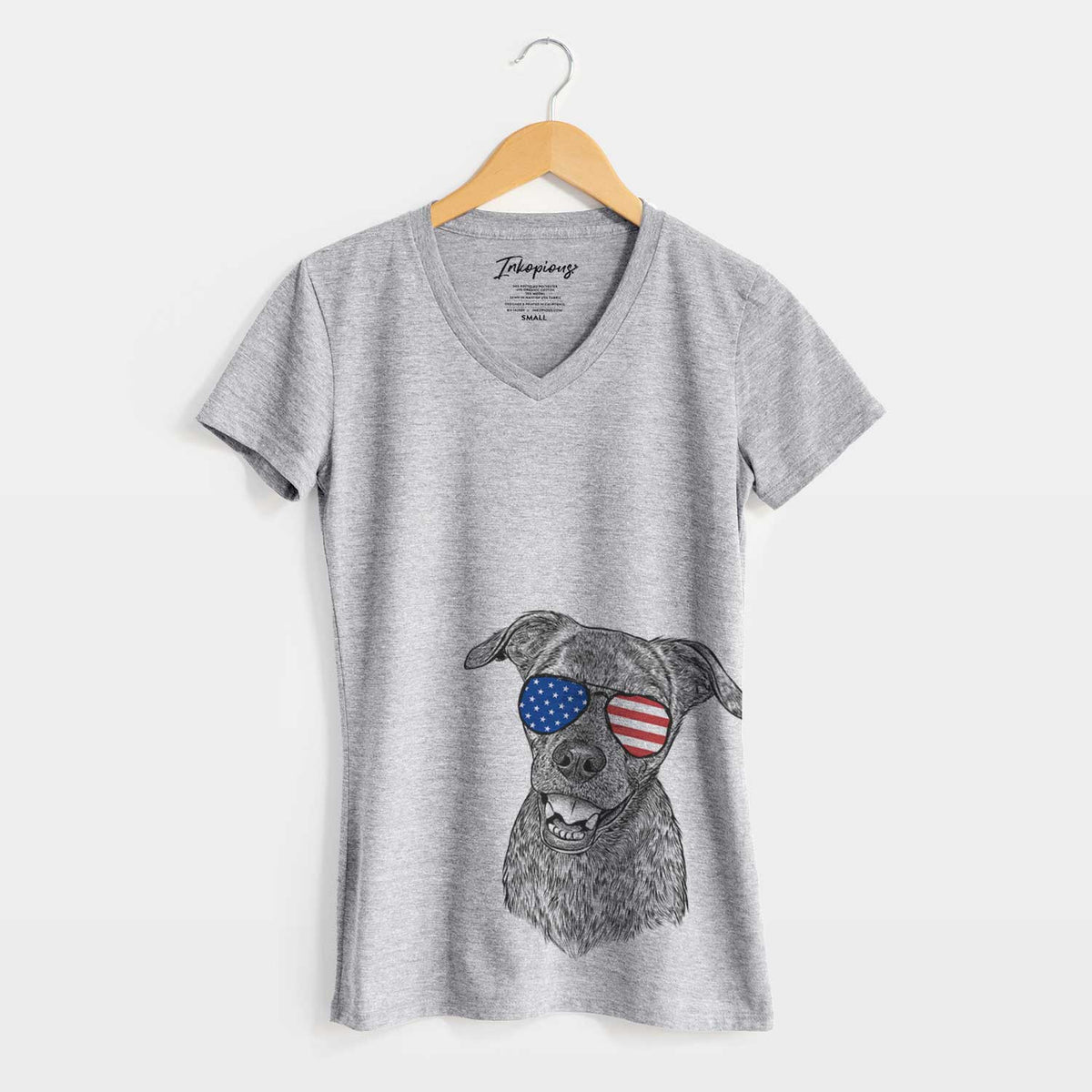 USA Kirby the Mountain Cur Mix - Women's Perfect V-neck Shirt