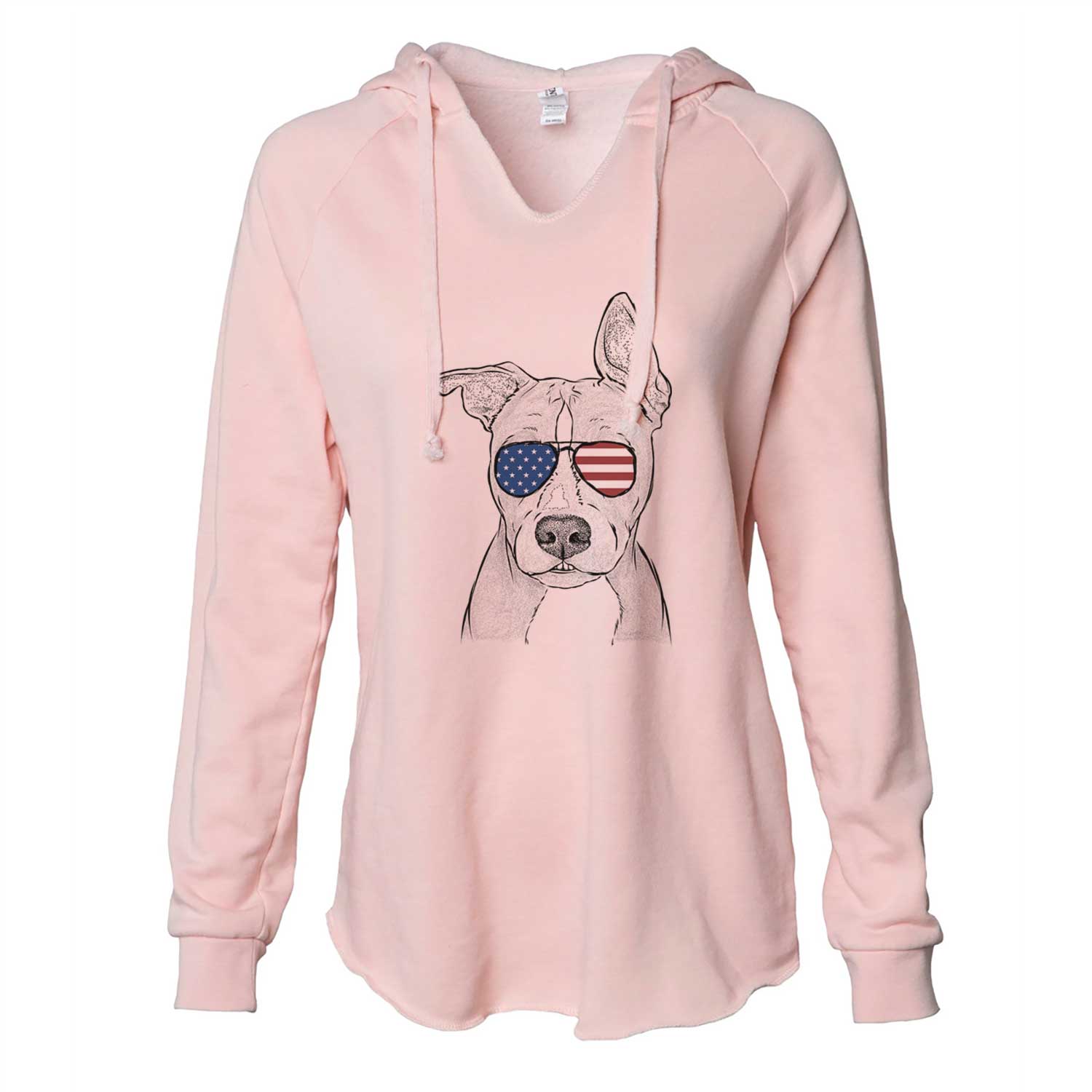 USA Kisses the Pitbull - Cali Wave Hooded Sweatshirt