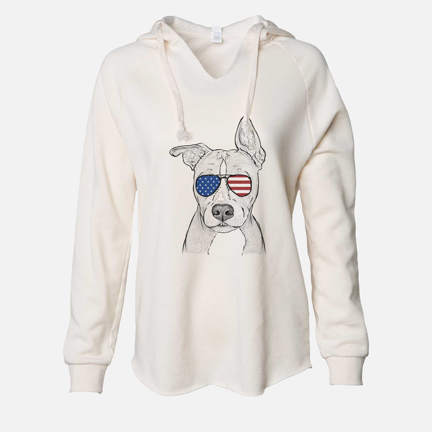 USA Kisses the Pitbull - Cali Wave Hooded Sweatshirt