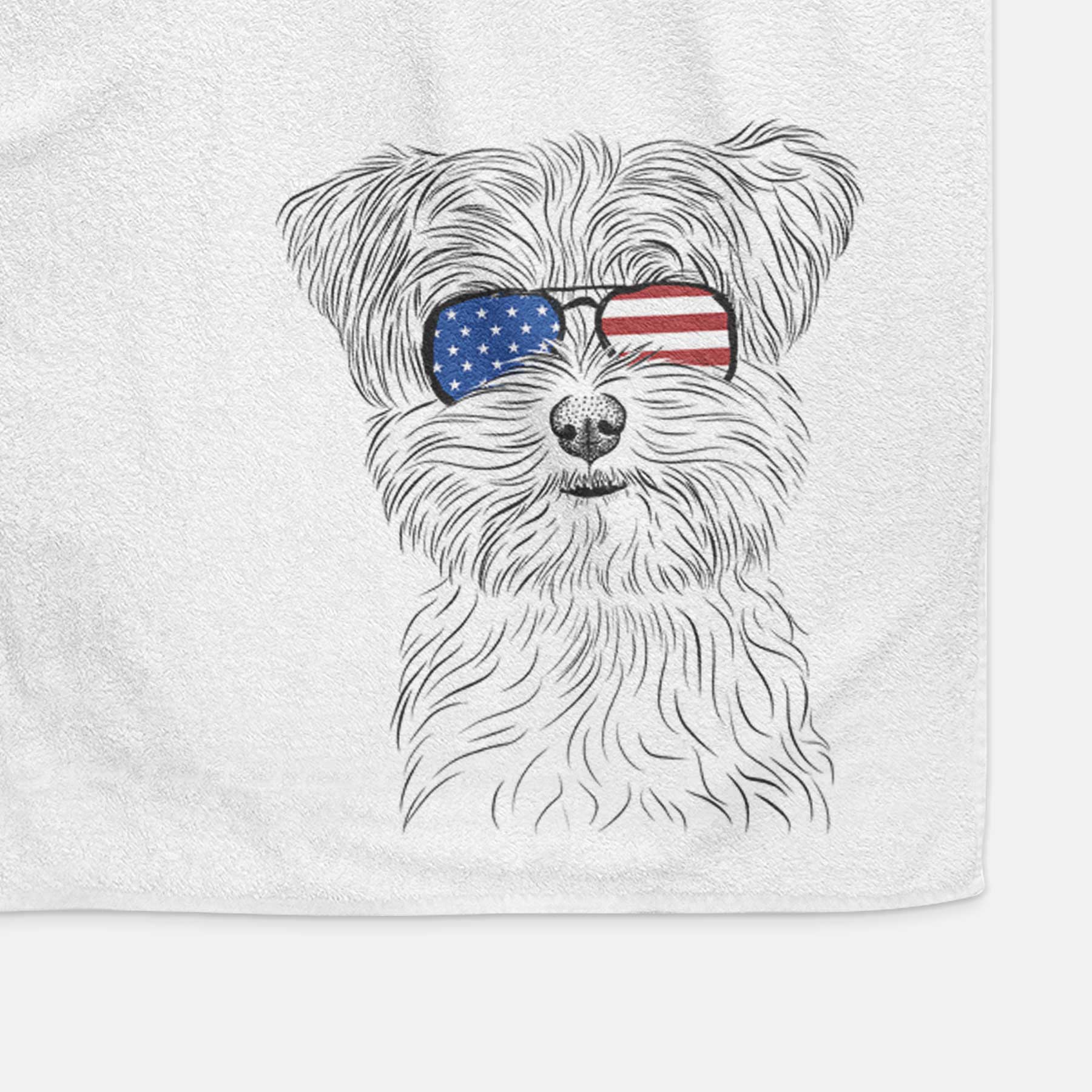 Kiwi the Morkie Decorative Hand Towel