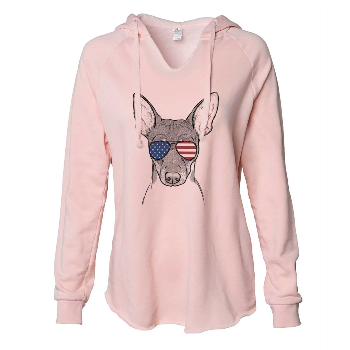 USA Knox the Rat Terrier - Cali Wave Hooded Sweatshirt