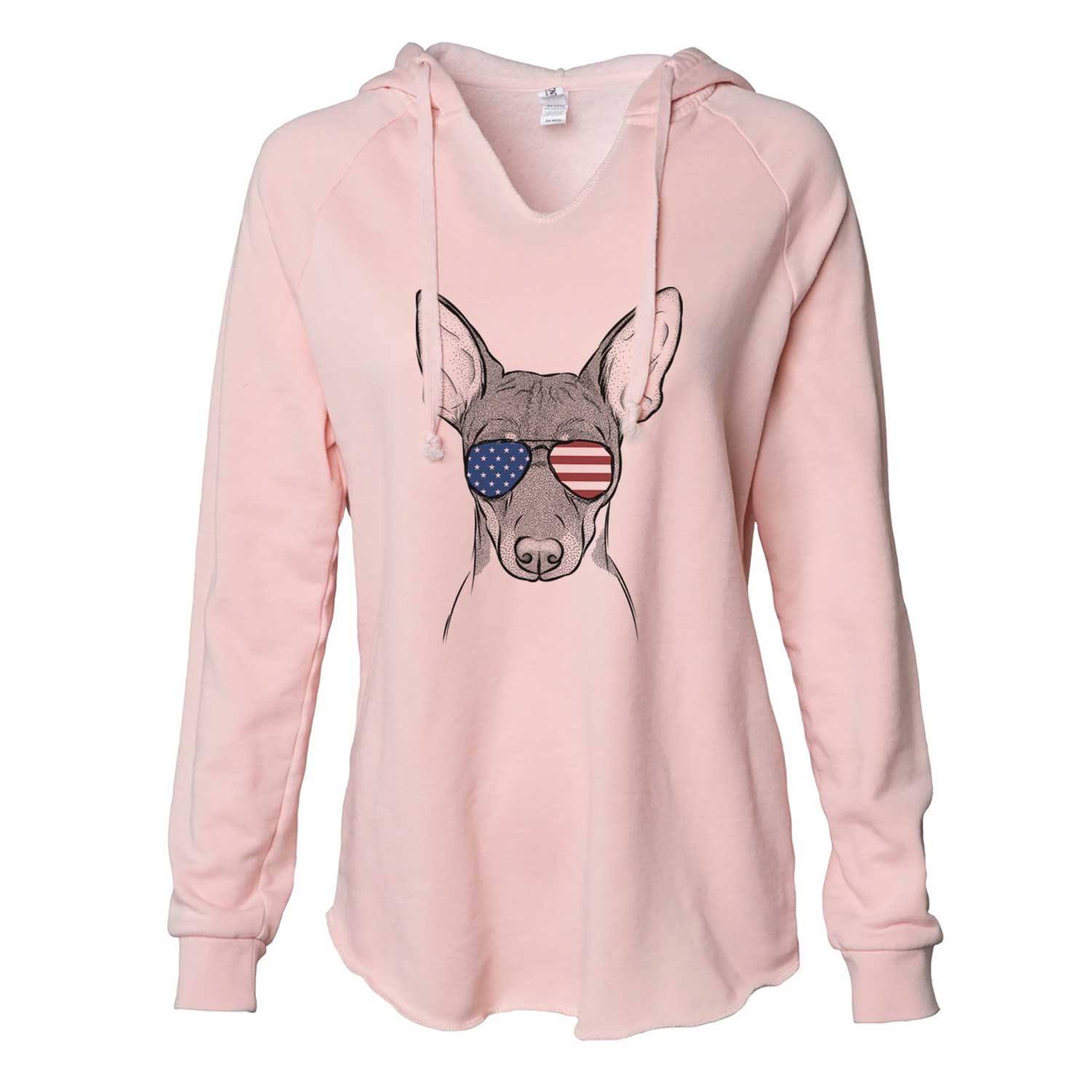 USA Knox the Rat Terrier - Cali Wave Hooded Sweatshirt