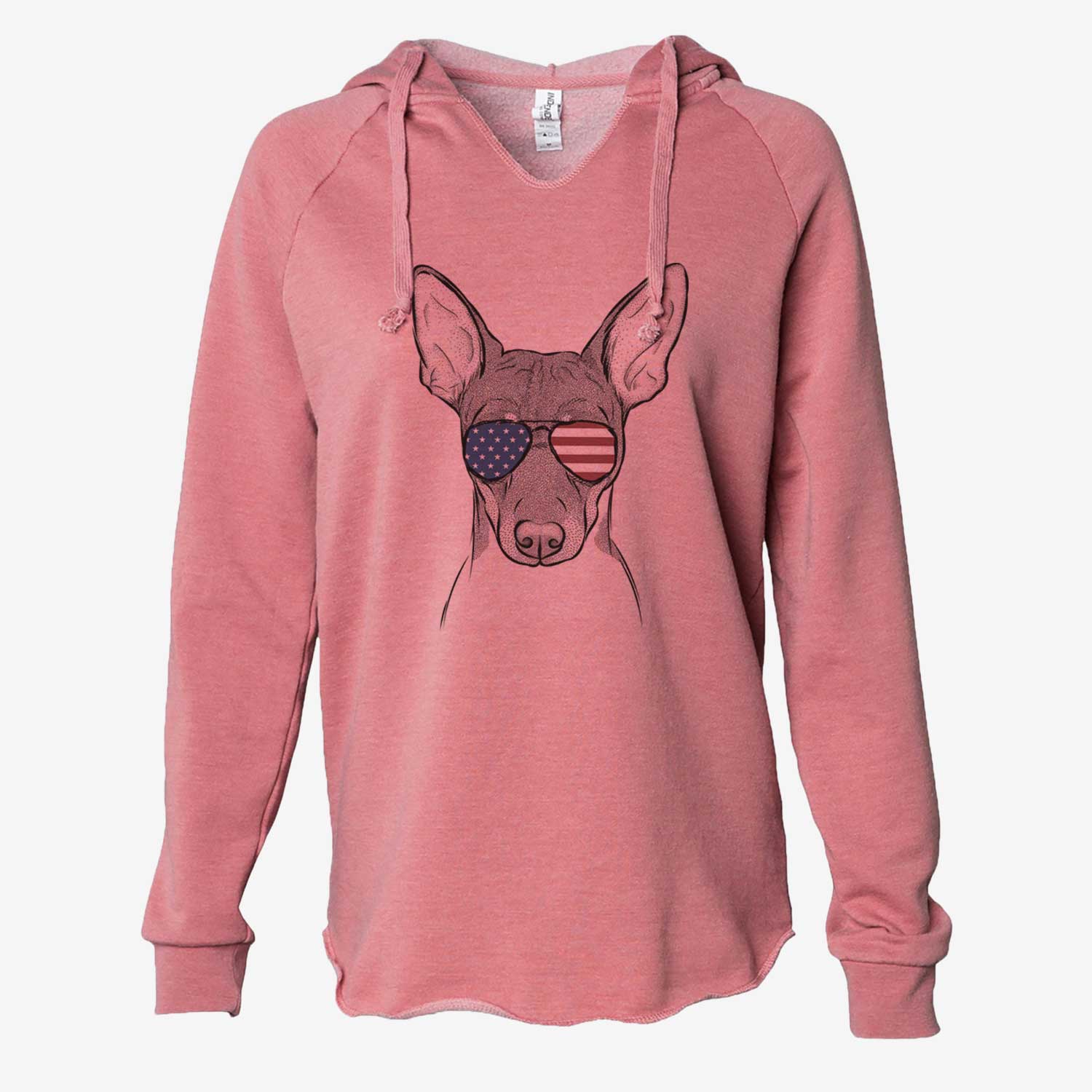 USA Knox the Rat Terrier - Cali Wave Hooded Sweatshirt