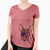 USA Knox the Rat Terrier - Women's Perfect V-neck Shirt