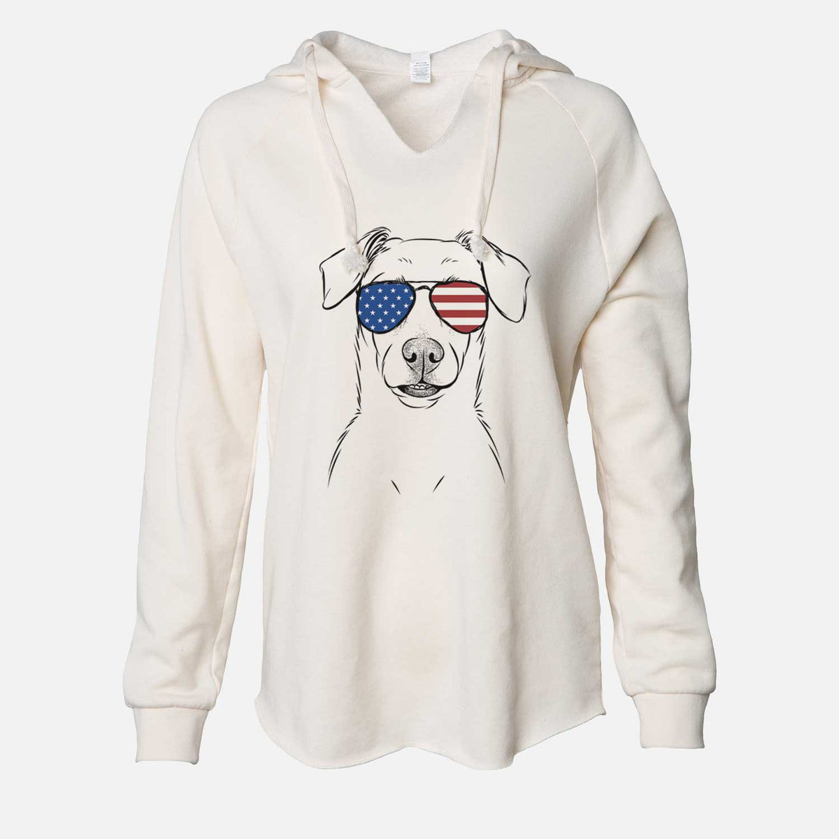 USA Koa the Jack Russell Terrier - Cali Wave Hooded Sweatshirt