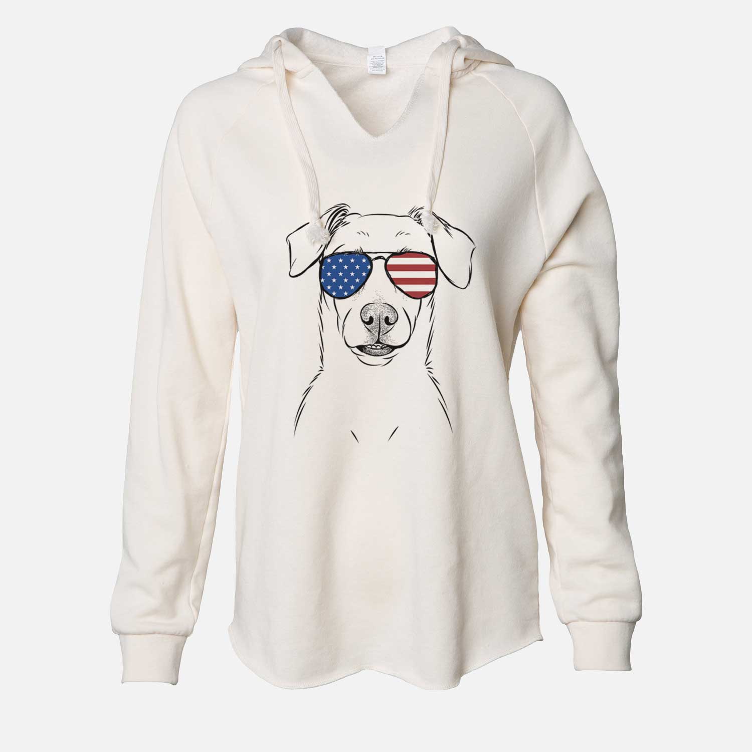USA Koa the Jack Russell Terrier - Cali Wave Hooded Sweatshirt