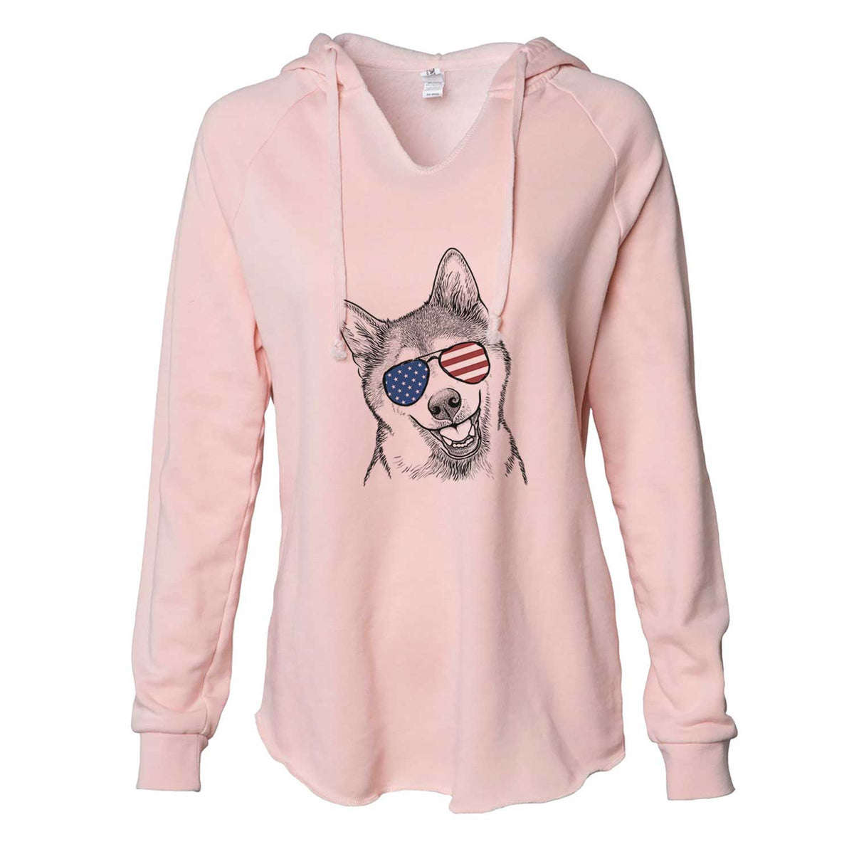 USA Koby the Shiba Inu - Cali Wave Hooded Sweatshirt
