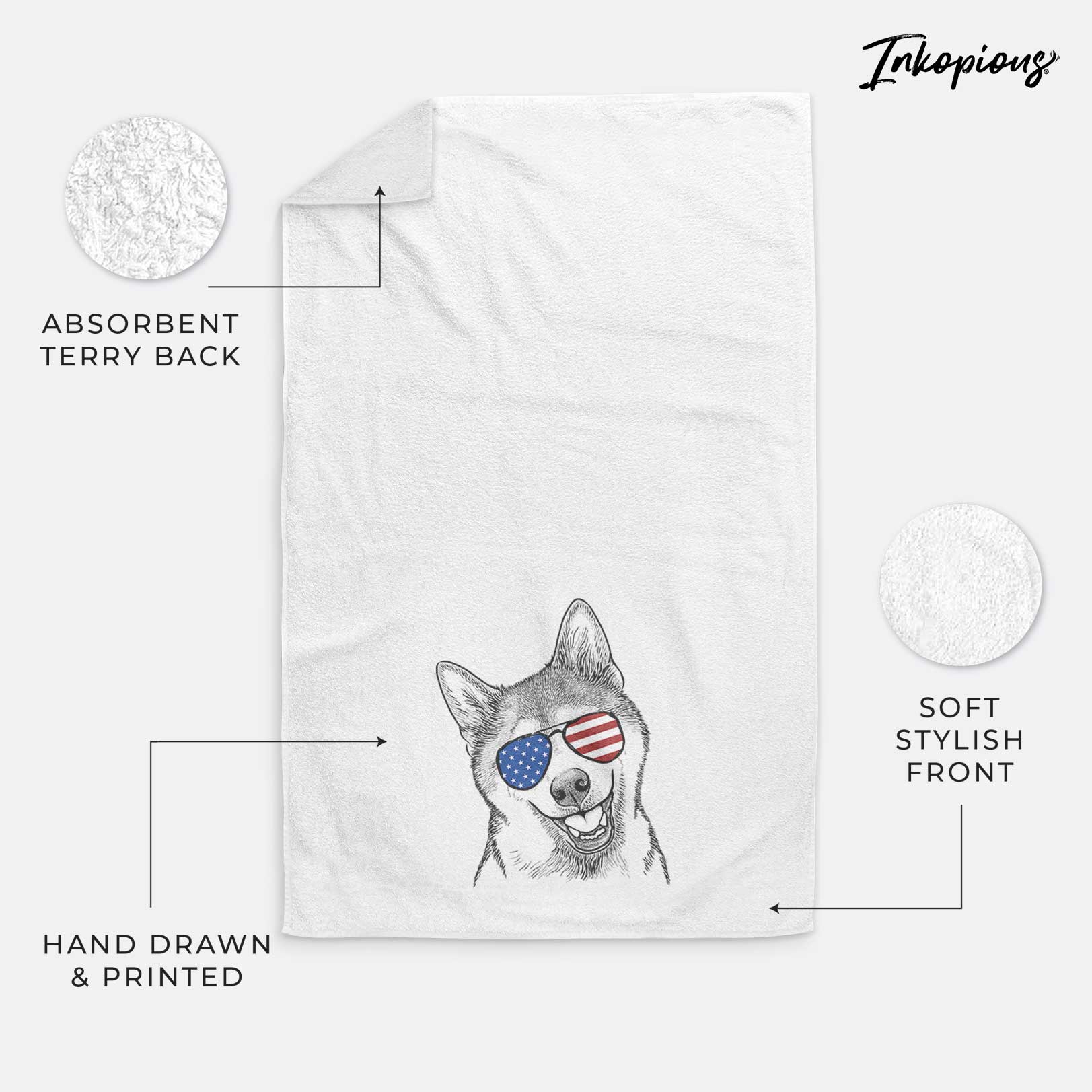 Koby the Shiba Inu Decorative Hand Towel