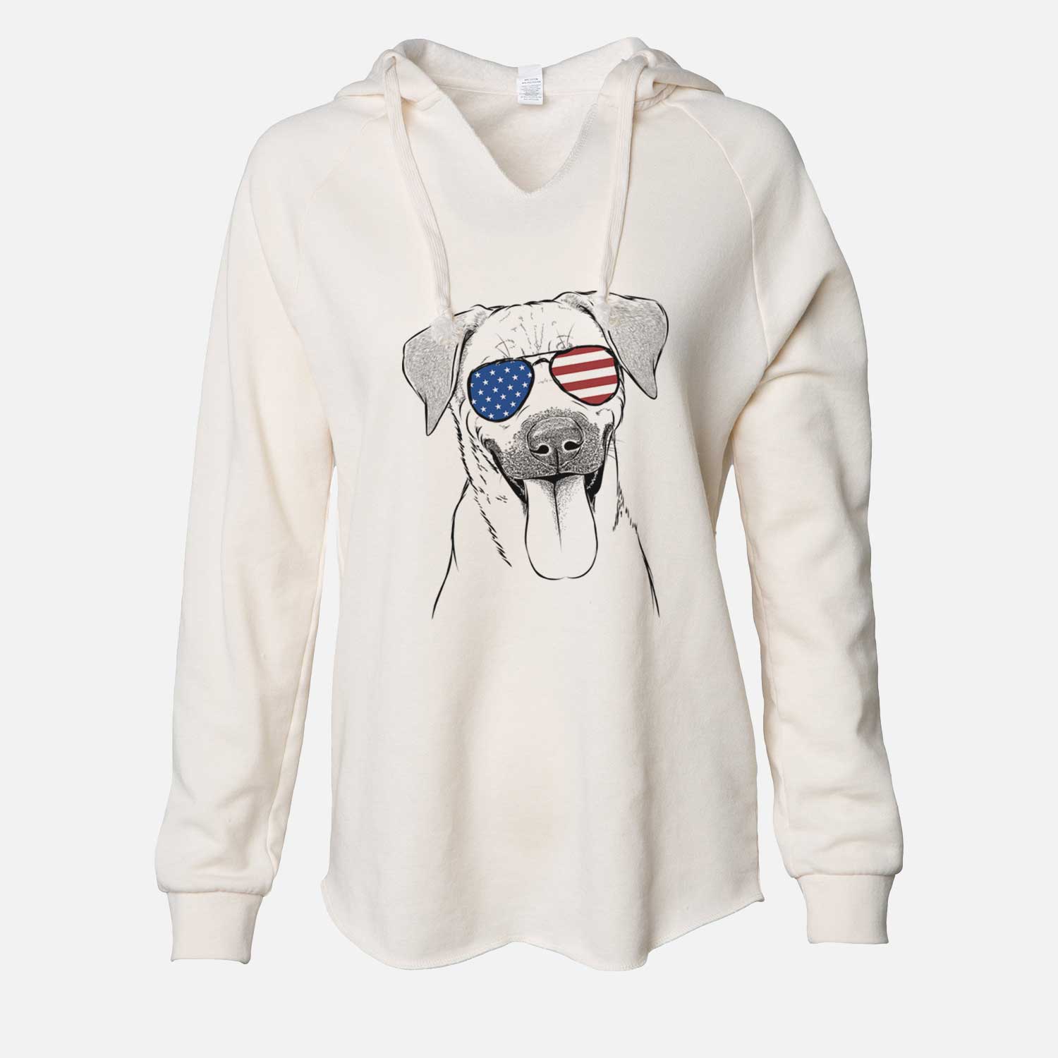 USA Koda the Black Mouth Cur - Cali Wave Hooded Sweatshirt