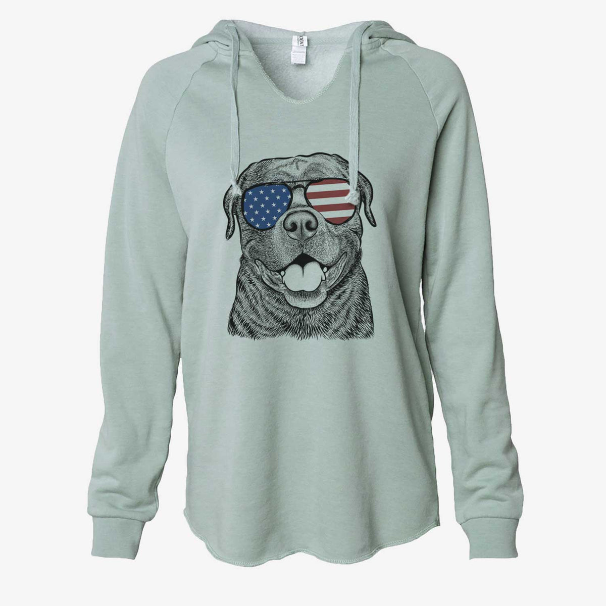 USA Kojak the Rottweiler - Cali Wave Hooded Sweatshirt